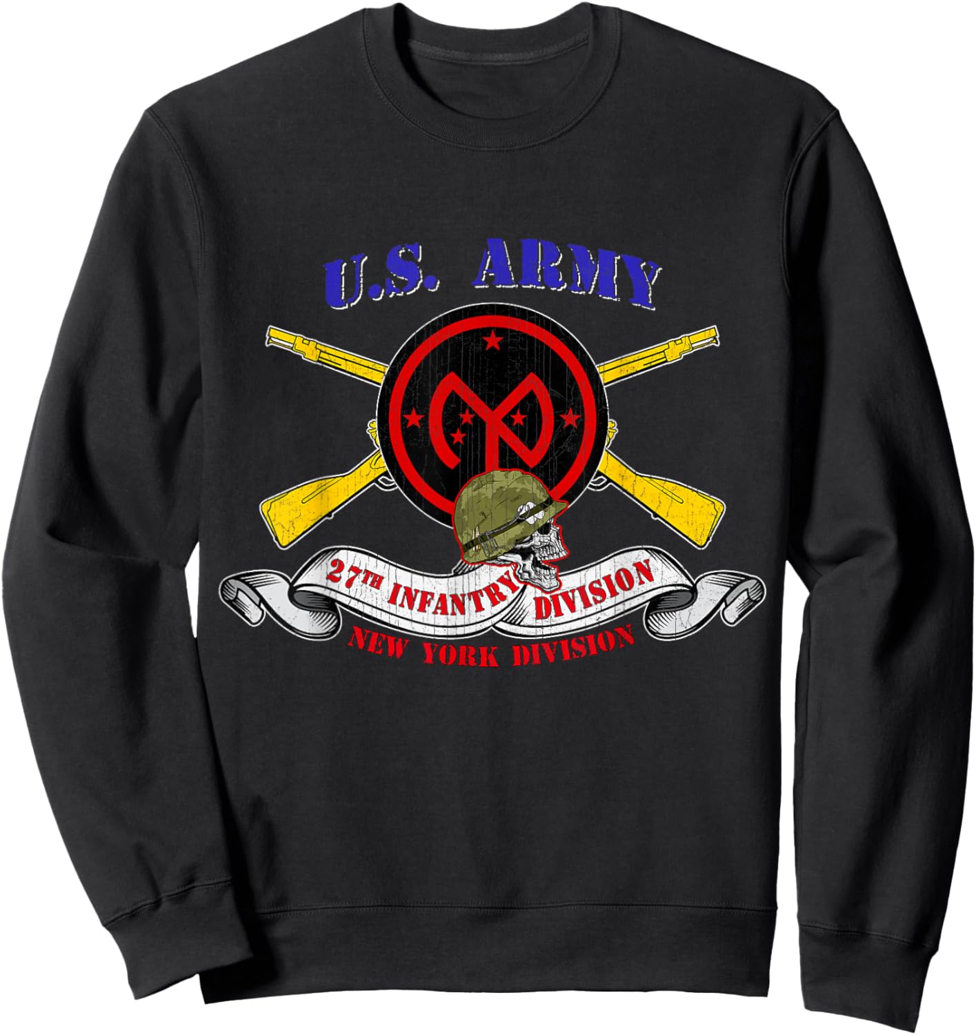 27th Infantry Division 27th ID Veteran New York Division Sweatshirt - Sweatshirt | Black