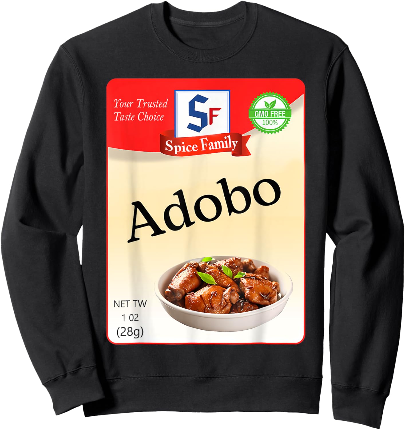 Adobo Condiment Holiday Spice Group Costumes Sweatshirt - Sweatshirt | Black