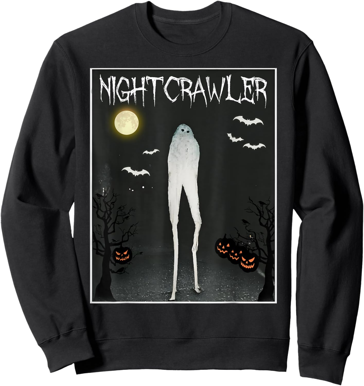 Haunted Walking Pants Cryptid Fresno Nightcrawler Halloween Sweatshirt - Sweatshirt | Black
