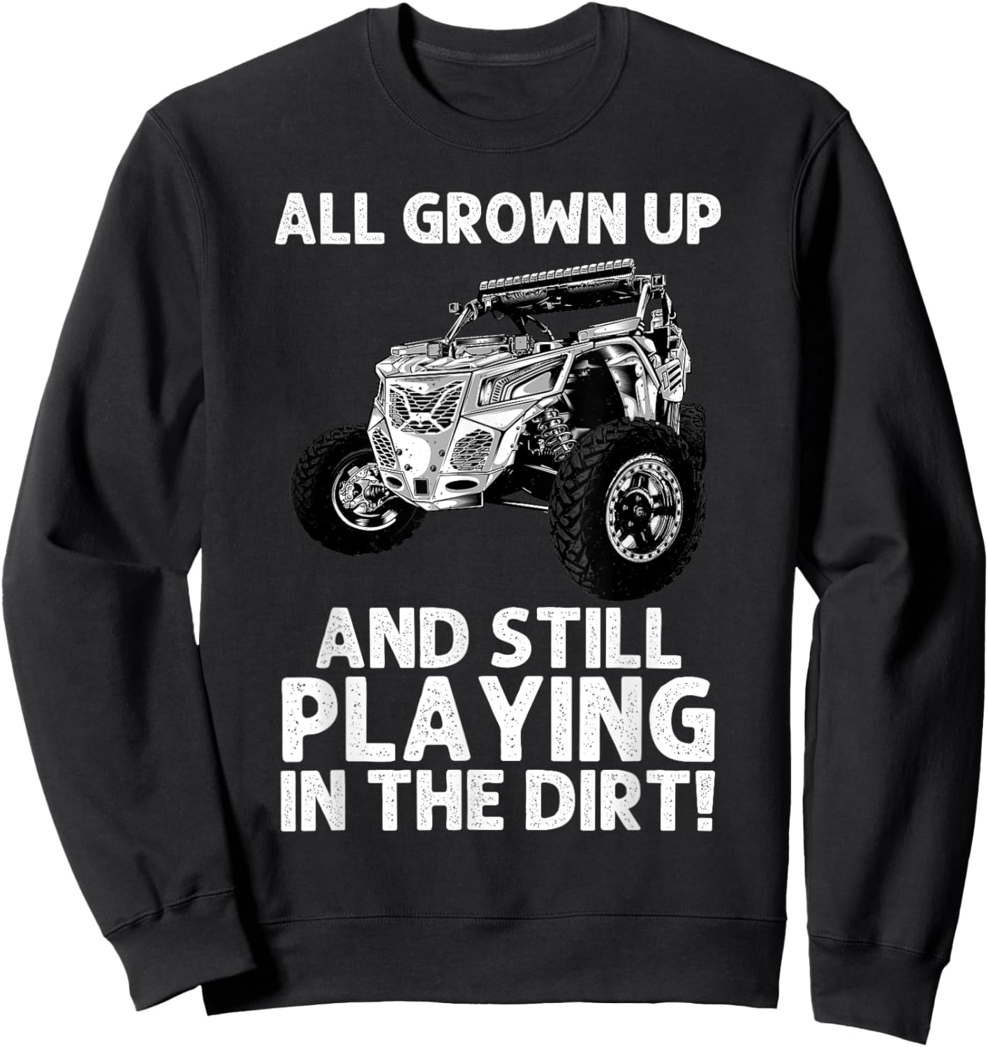 Funny SxS Design Women Offroading UTV Side By Side Sweatshirt - Sweatshirt | Black
