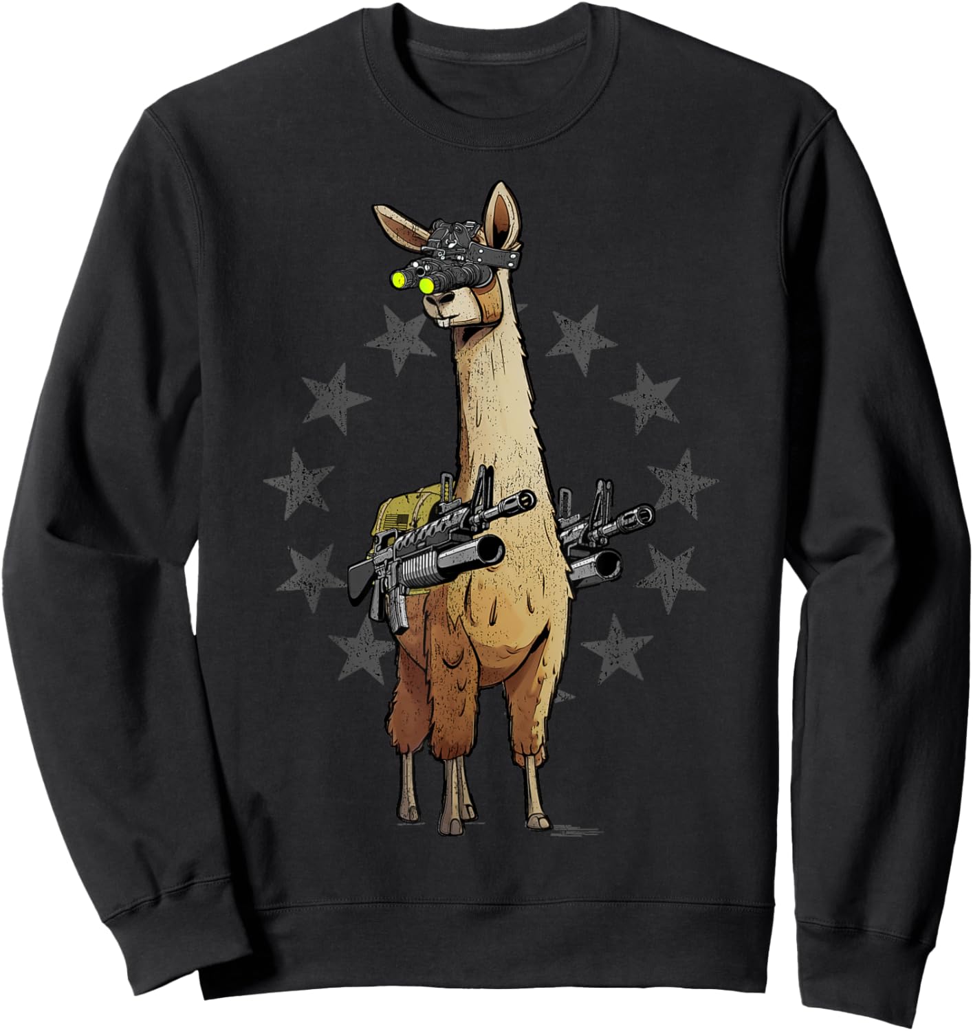 Combat Llama Sweatshirt - Sweatshirt | Black