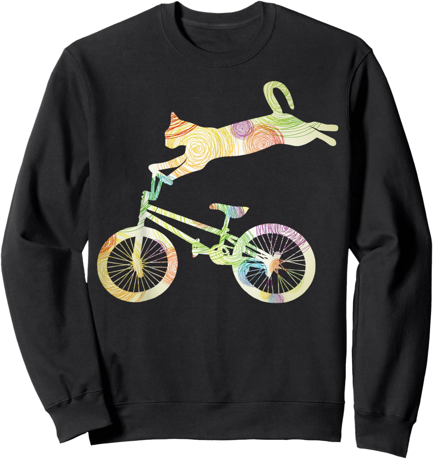BMX Art Women Toddler Boys Off Road BMX Riding BMX Sweatshirt - Sweatshirt | Black
