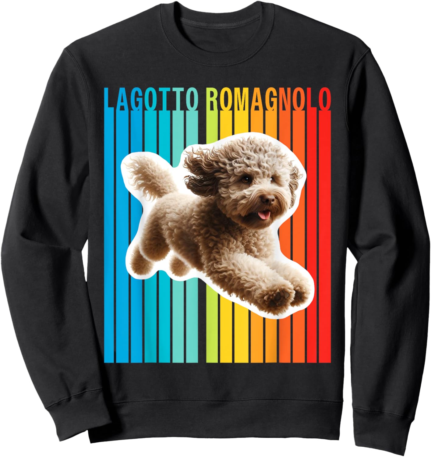 Colorful Lagotto Romagnolo Sweatshirt - Sweatshirt | Black
