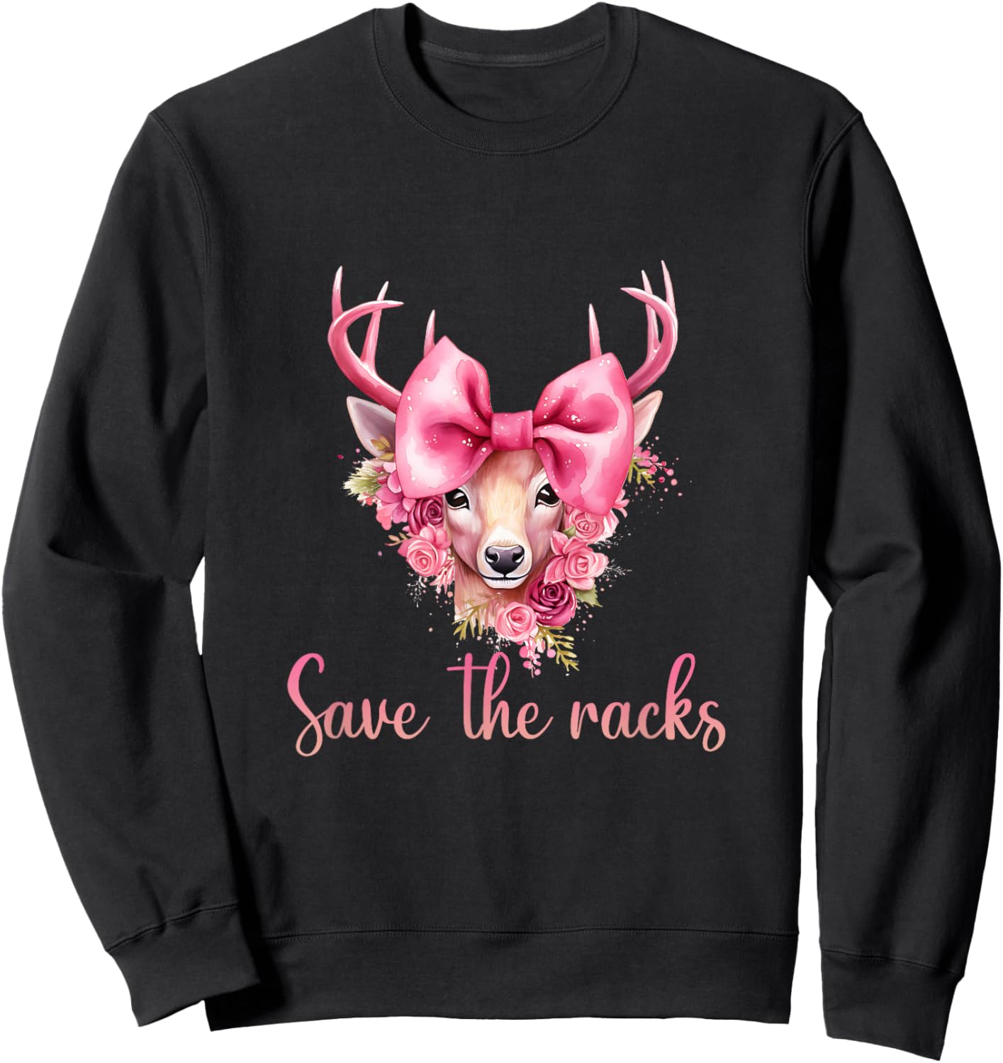 Save the Racks Breast Cancer Awareness Sweatshirt - Sweatshirt | Black