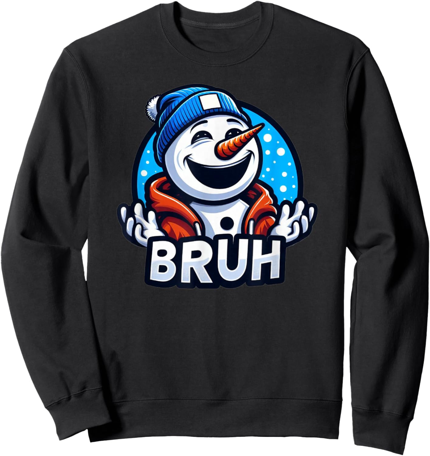Cool Snowman Bruh Winter Gear Sweatshirt - Sweatshirt | Black