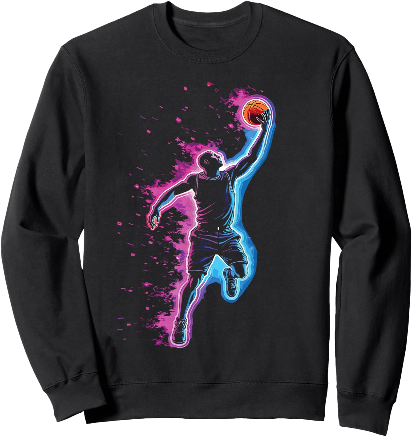 Basketball & Basketball Graphic | Kids, Boys | Men & Women Sweatshirt - Sweatshirt | Black