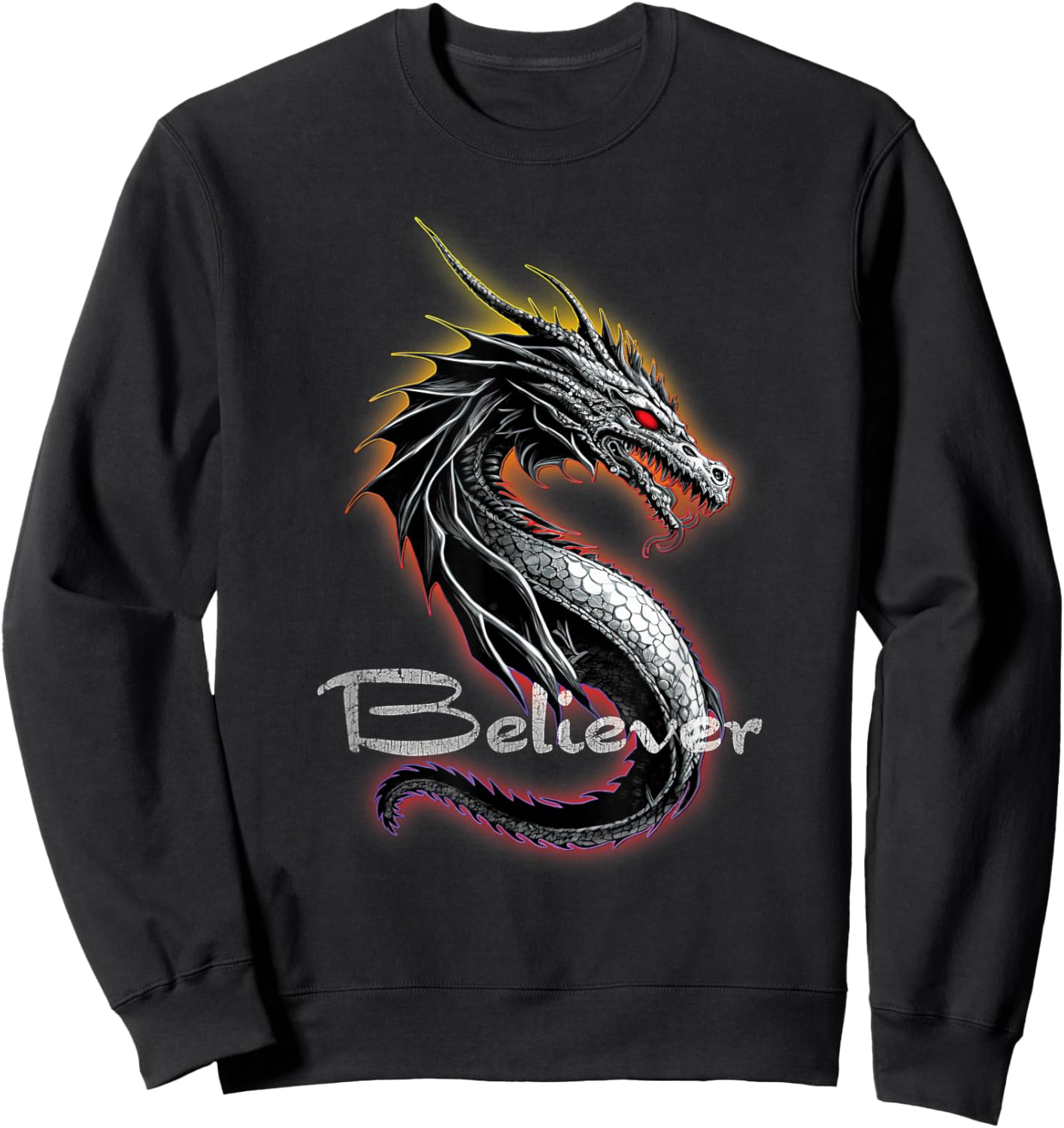 Dragon Believer - Imagine This Gift Dragon Fans Sweatshirt - Sweatshirt | Black
