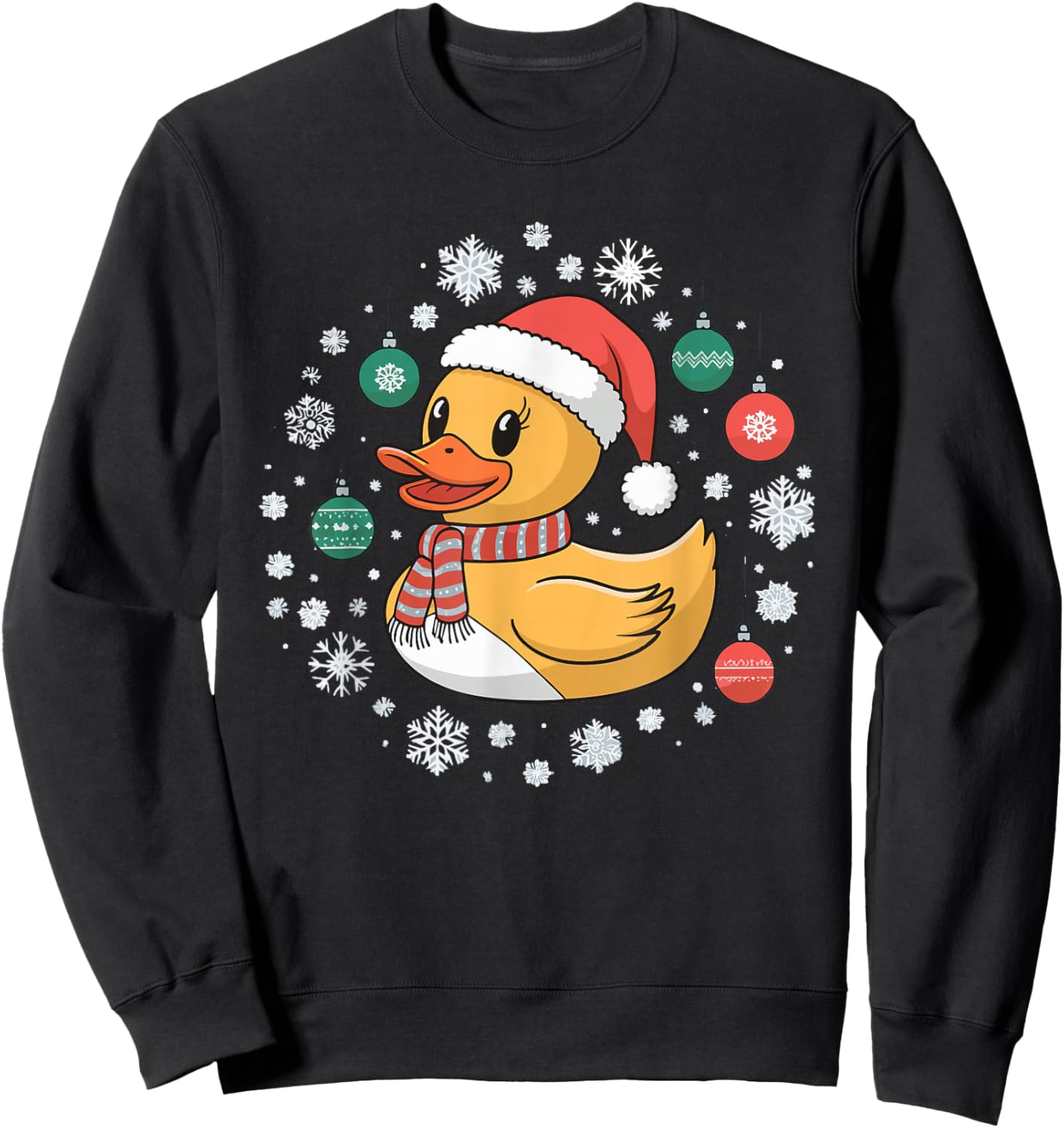 Adult Black Cartoon Holiday Mandarin Collar Short Sleeve Small Sweatshirt - Sweatshirt | Black