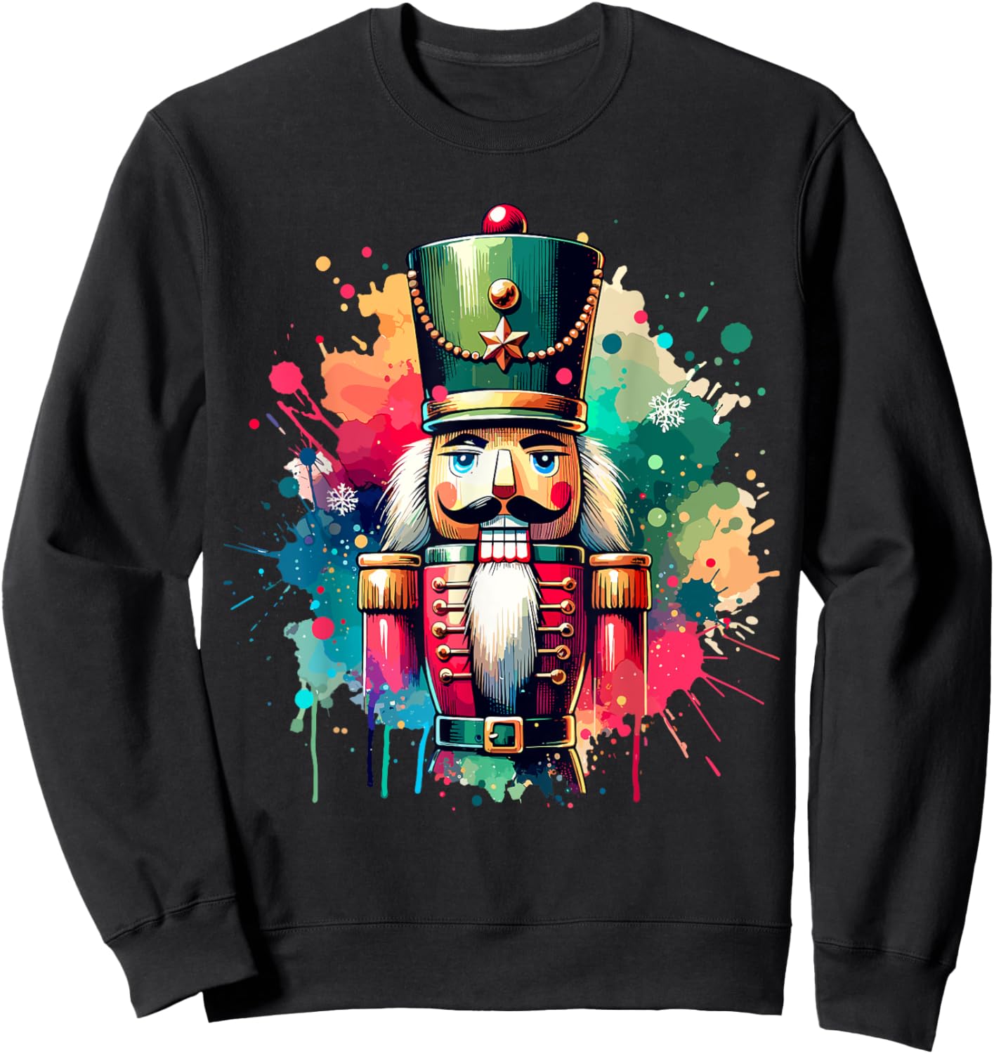 Colorful Christmas Nutcracker Sweatshirt - Sweatshirt | Black