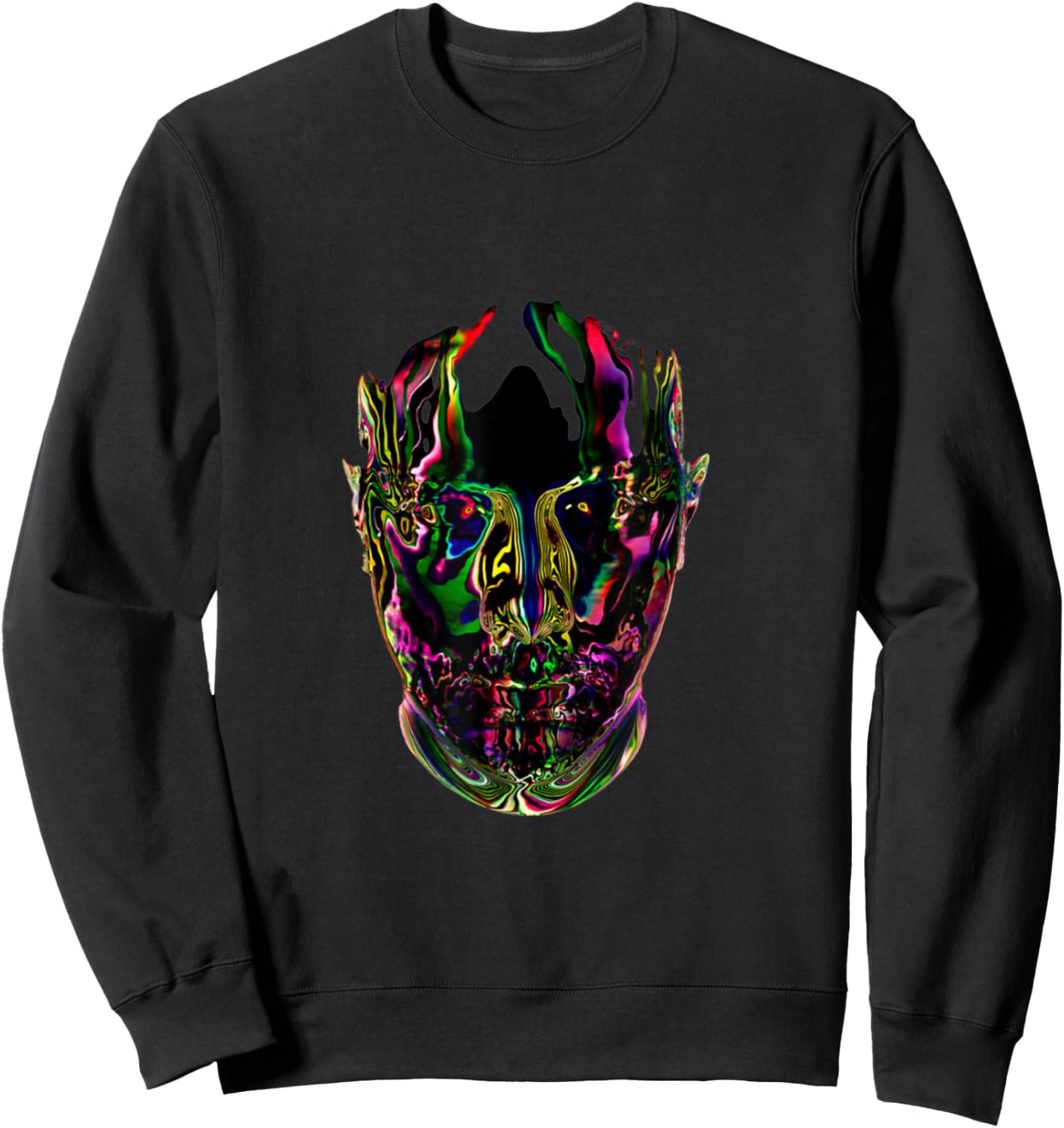Psychedelic Pryda Vibe - Bold Music Art Sweatshirt - Sweatshirt | Black