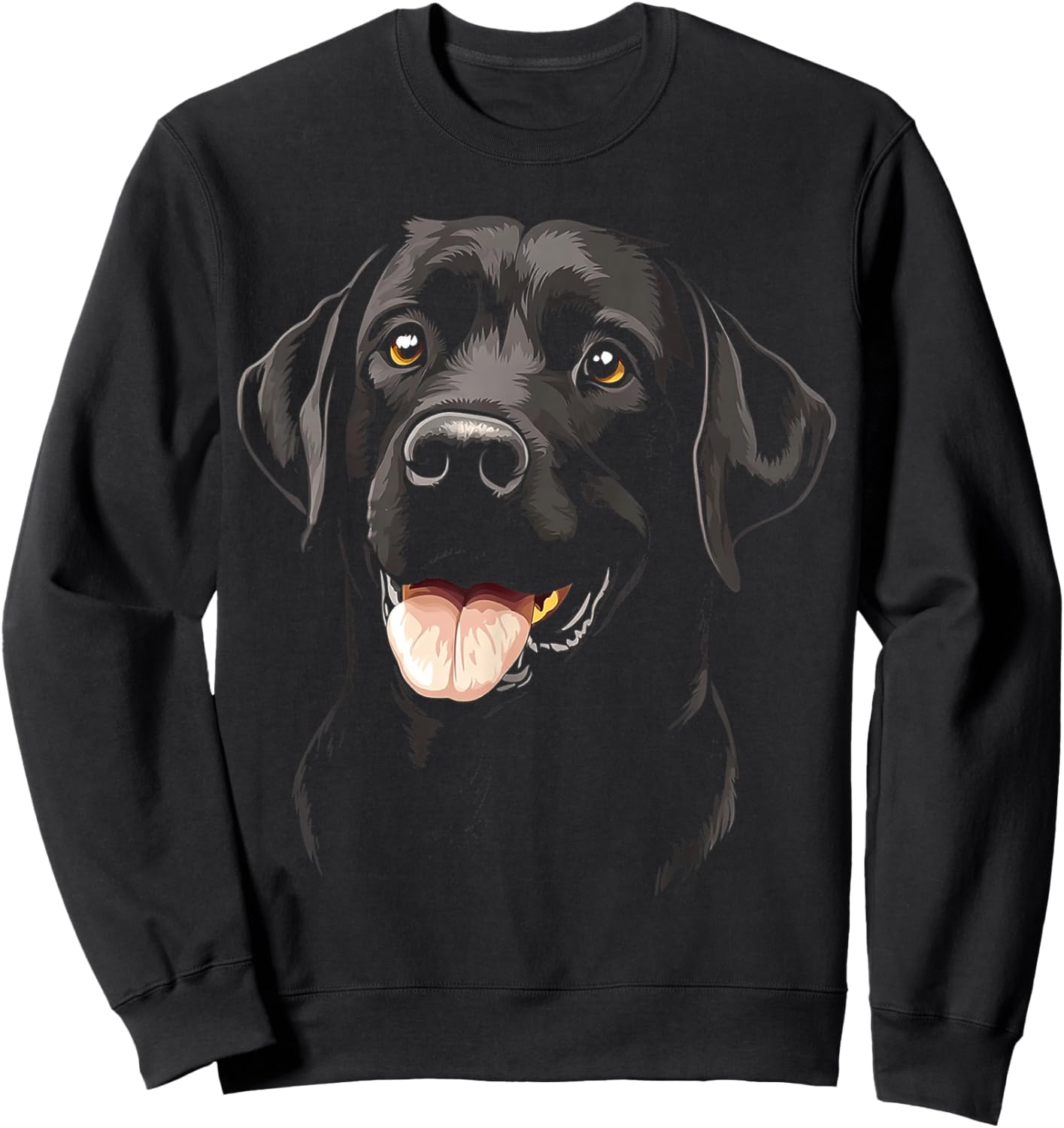 Labrador Retriever Dog Motif Pet Art Labrador Retriever Sweatshirt - Sweatshirt | Black