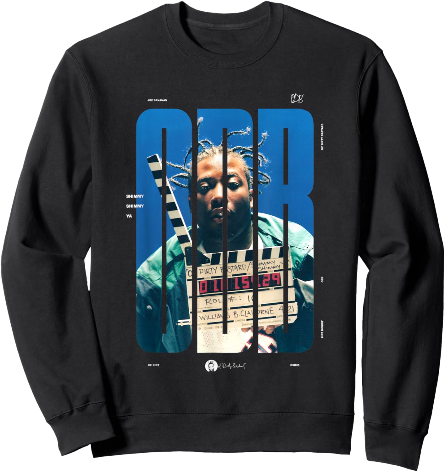 Ol' Dirty Bastard Shimmy Shimmy Ya Set Photo ODB Sweatshirt - Sweatshirt | Black