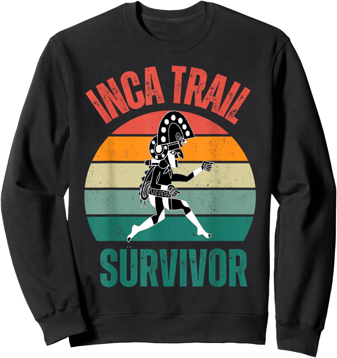 Peru Machu Picchu Inca Trail survivor Cusco Cuzco 2024 2025 Sweatshirt - Sweatshirt | Black
