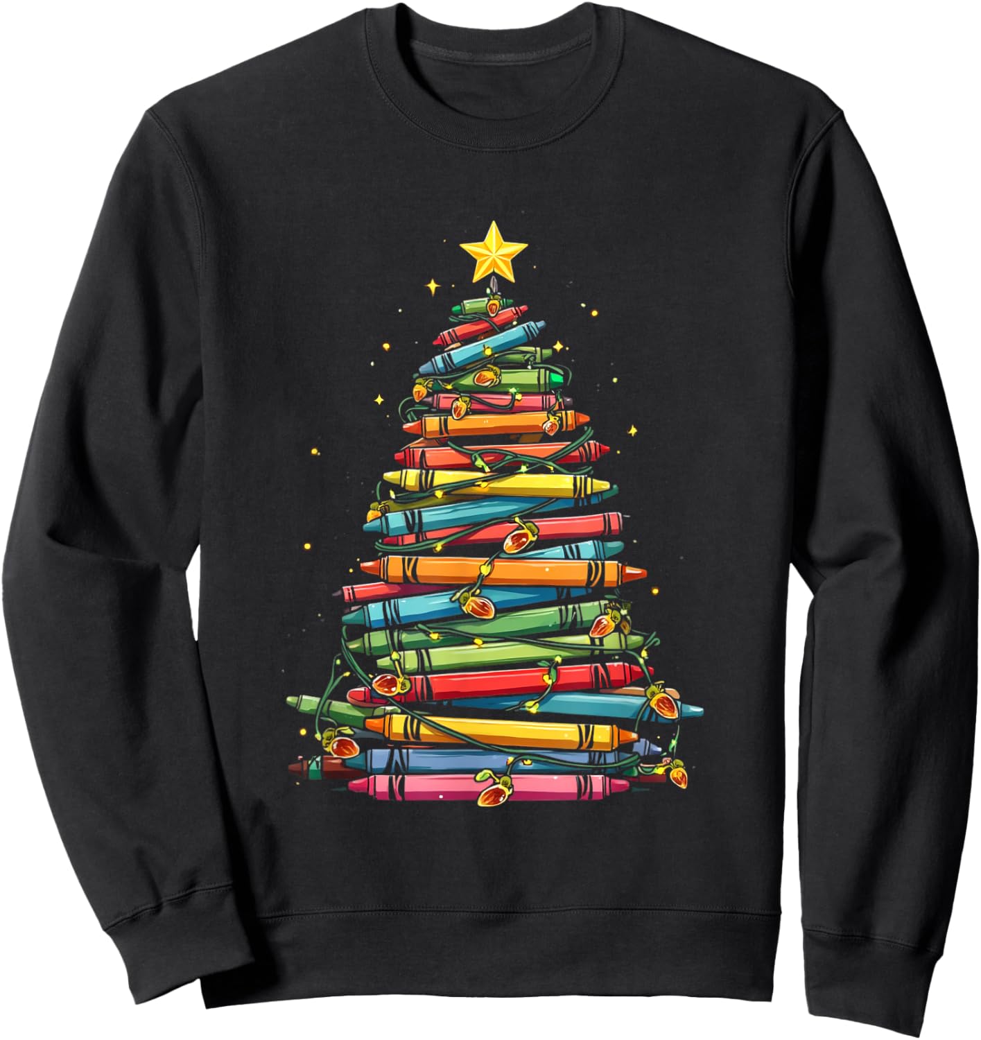 Christmas Book Tree Sweatshirt - Sweatshirt | Black