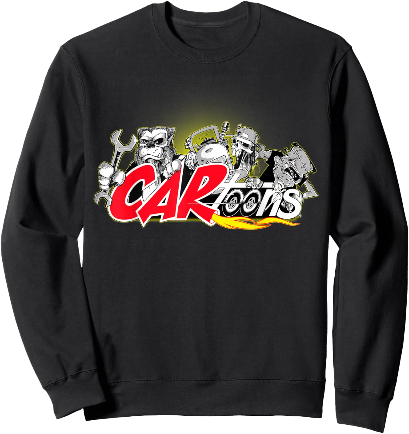 CARtoons Rust In Peace Design Sweatshirt - Sweatshirt | Black