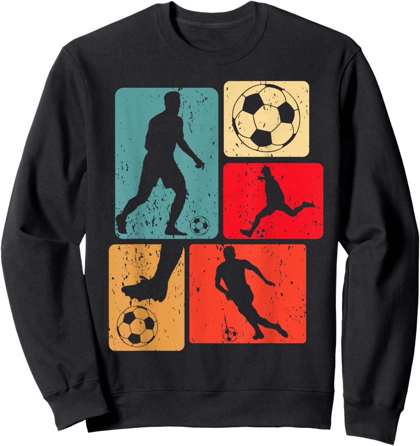 Funny Soccer Player Ball Game Enthousiast Boys Soccer Sweatshirt - Sweatshirt | Black