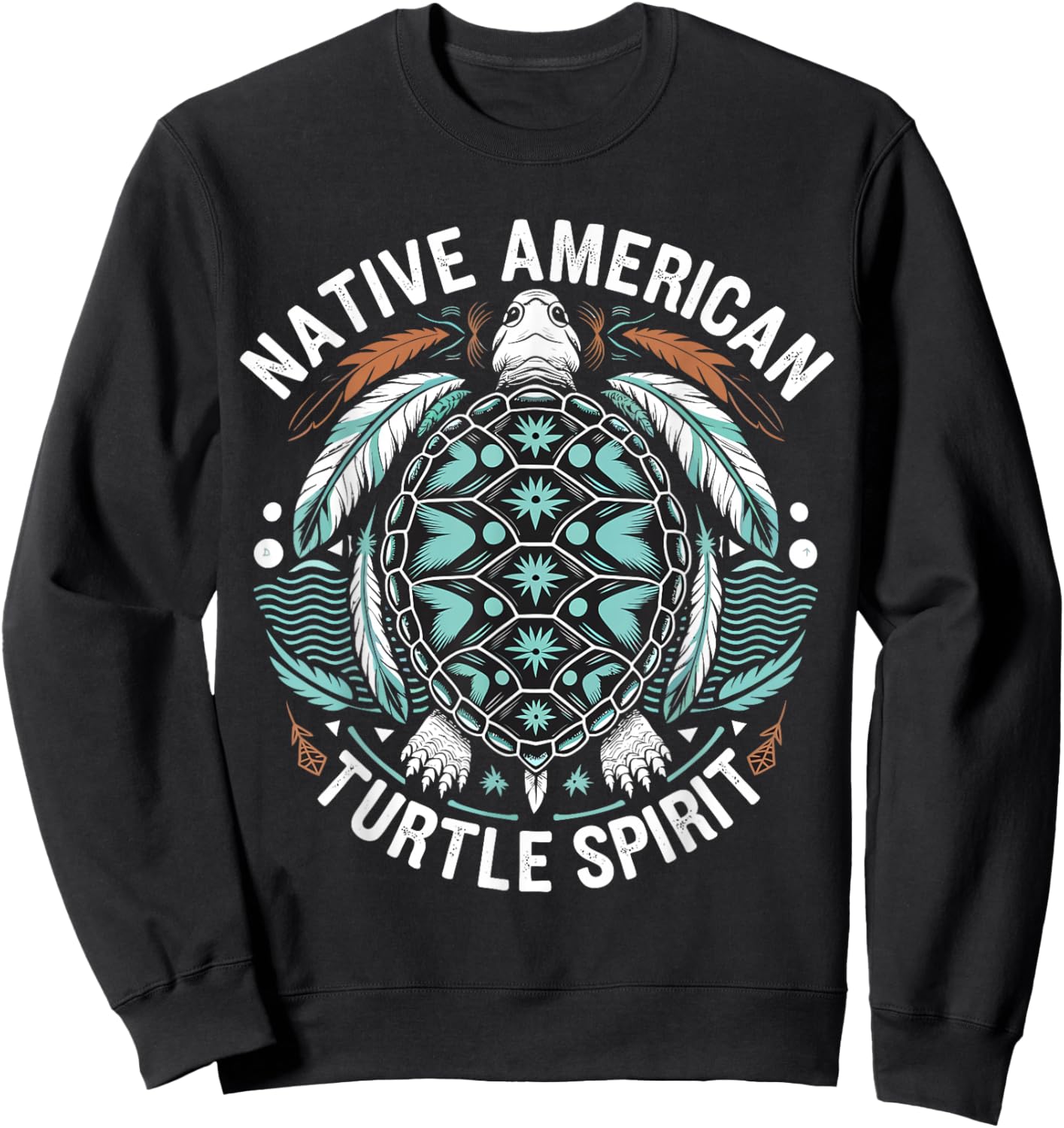 Turtle Spirit Indigenous Native Americans Sweatshirt - Sweatshirt | Black