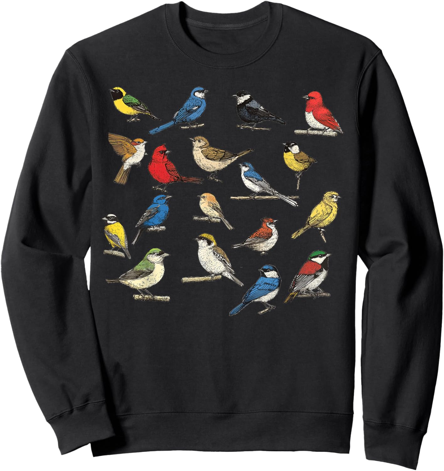 Birds Lover Watching for Watcher Bird Cool Birdwatching Sweatshirt - Sweatshirt | Black