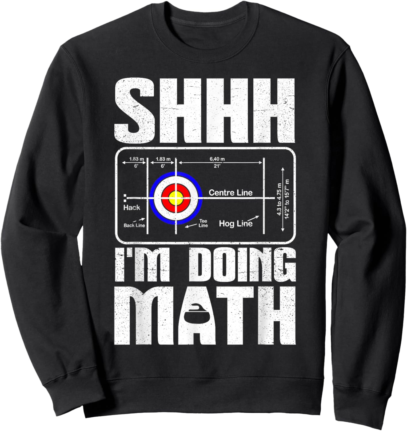 Curling Funny Curling sport Sweatshirt - Sweatshirt | Black