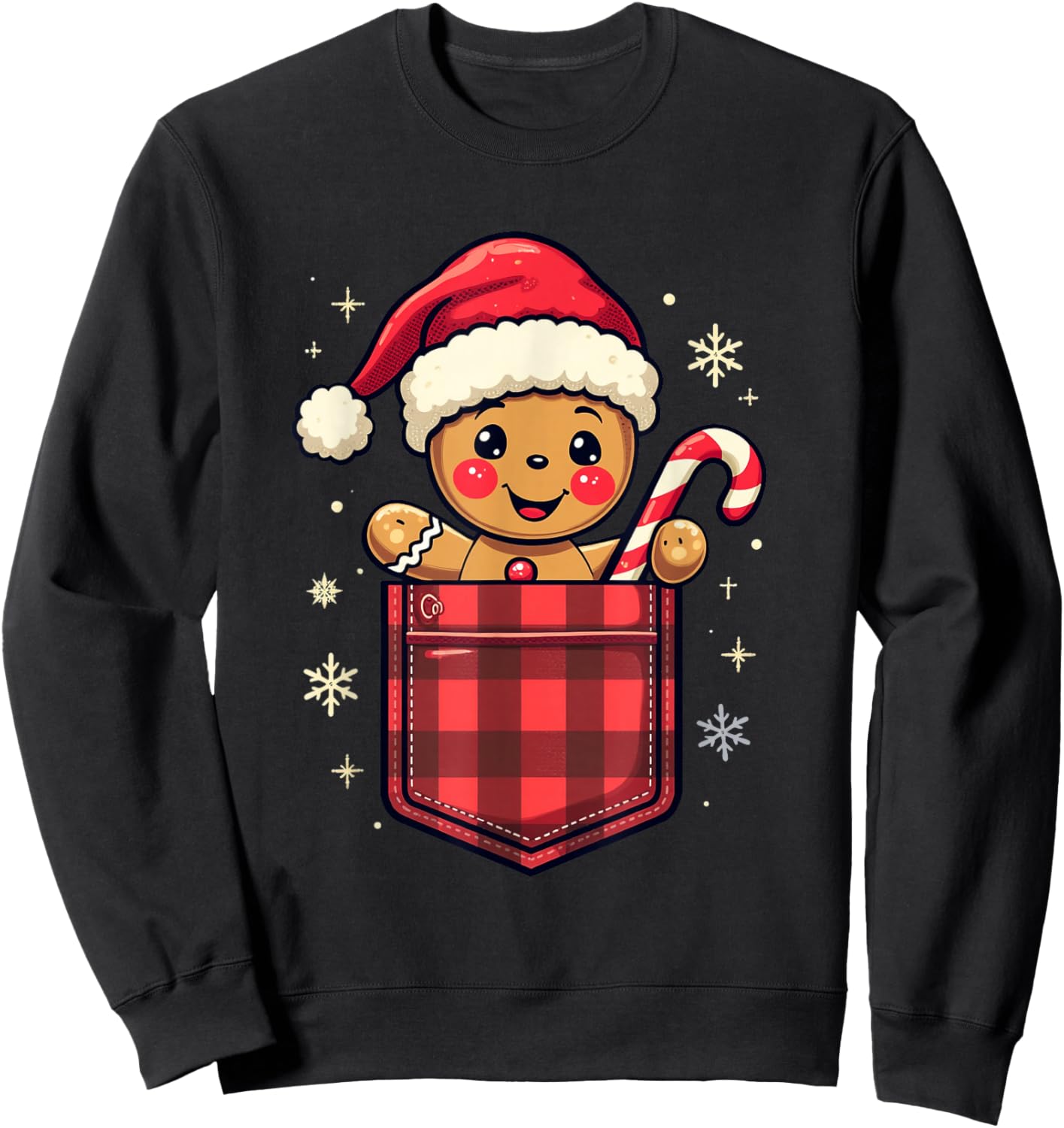 Christmas Gingerbread Sweatshirt - Sweatshirt | Black