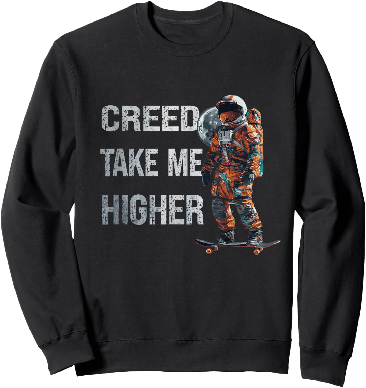 Creed '24 Take Me Higher American Astronaut Men Women Sweatshirt - Sweatshirt | Black