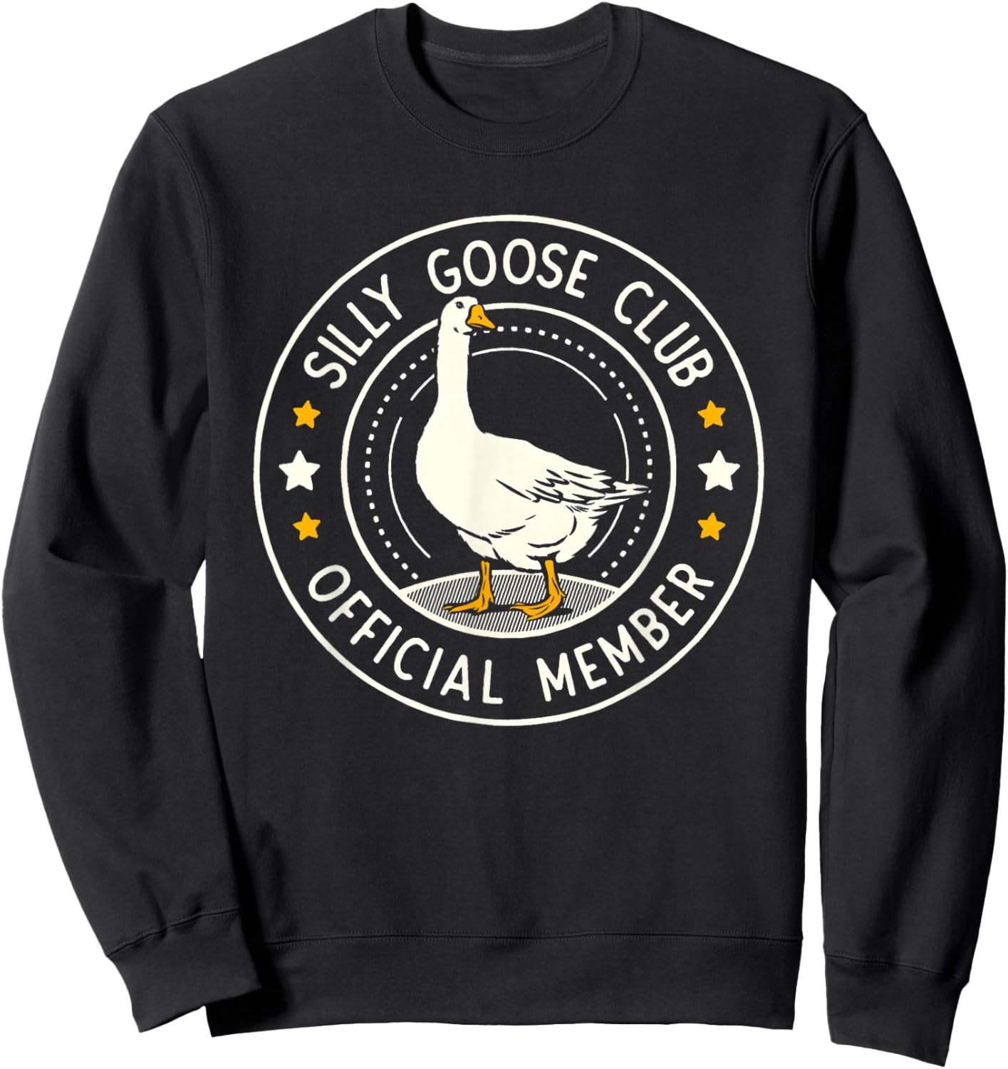 Duck Silly Goose Club Member Sweatshirt - Sweatshirt | Black