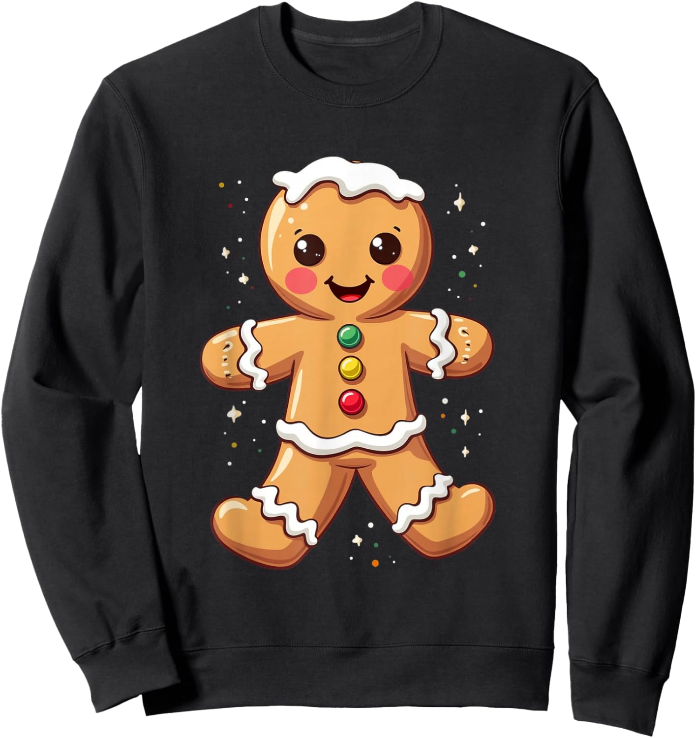 Gingerbread Holiday Sweatshirt - Sweatshirt | Black