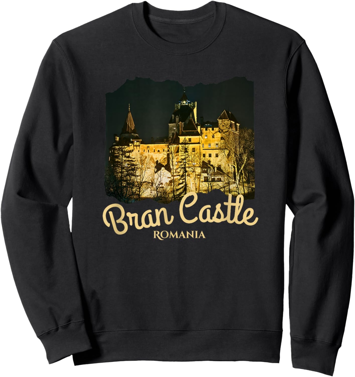 Bran Castle Romania Bran Castle Sweatshirt - Sweatshirt | Black
