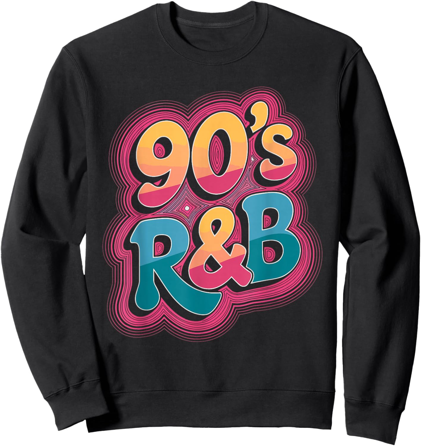 90's R&B Sweatshirt - Sweatshirt | Black