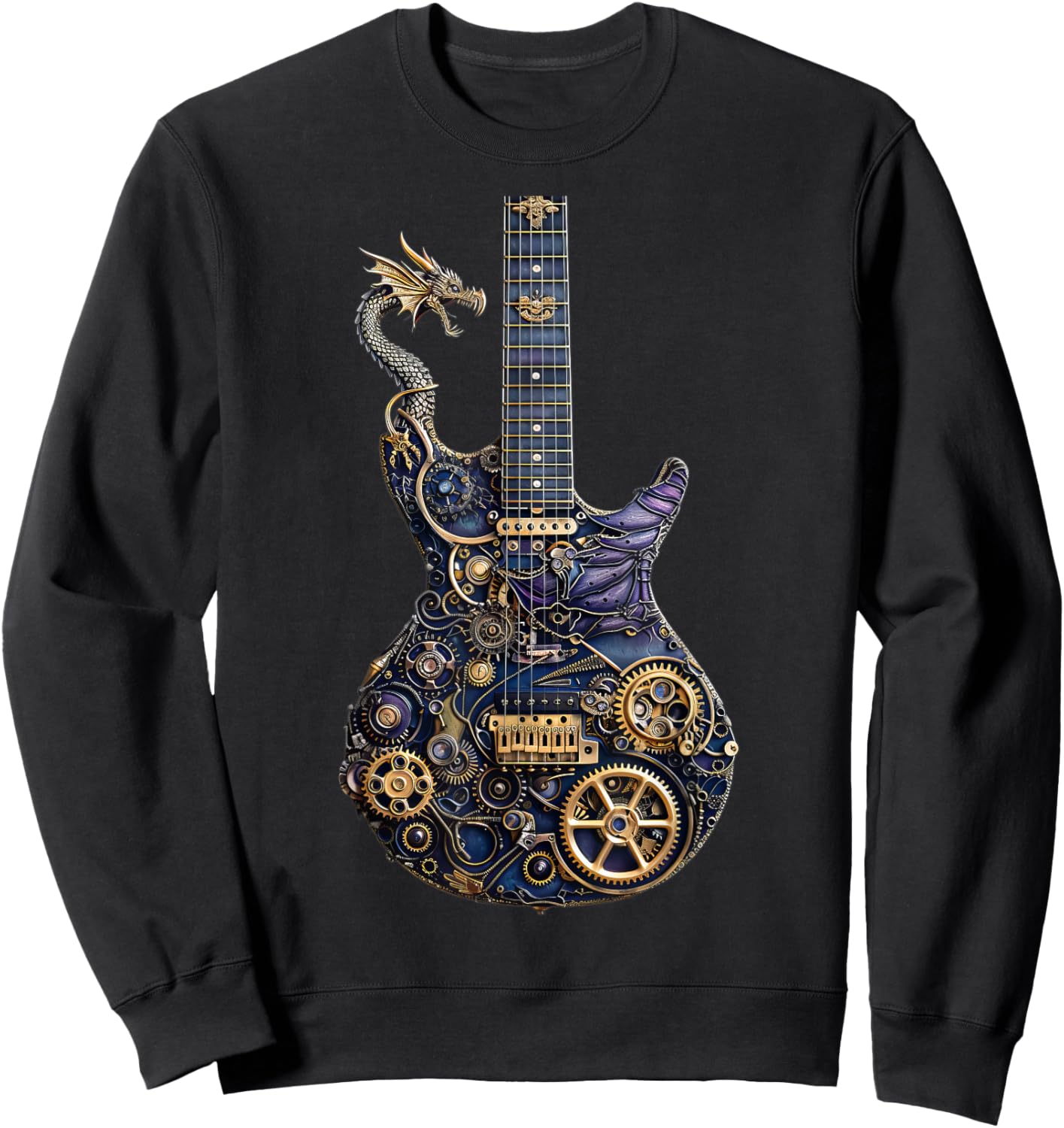 Guitar Guitars Player Guitarist Sweatshirt - Sweatshirt | Black