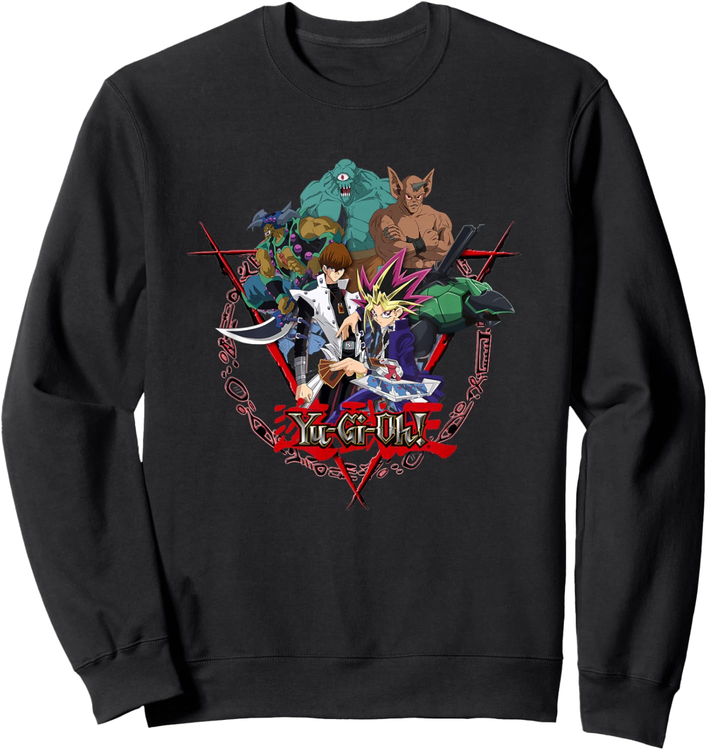 Yami Yugi & Kaiba Seto Logo PAPL606 Sweatshirt - Sweatshirt | Black