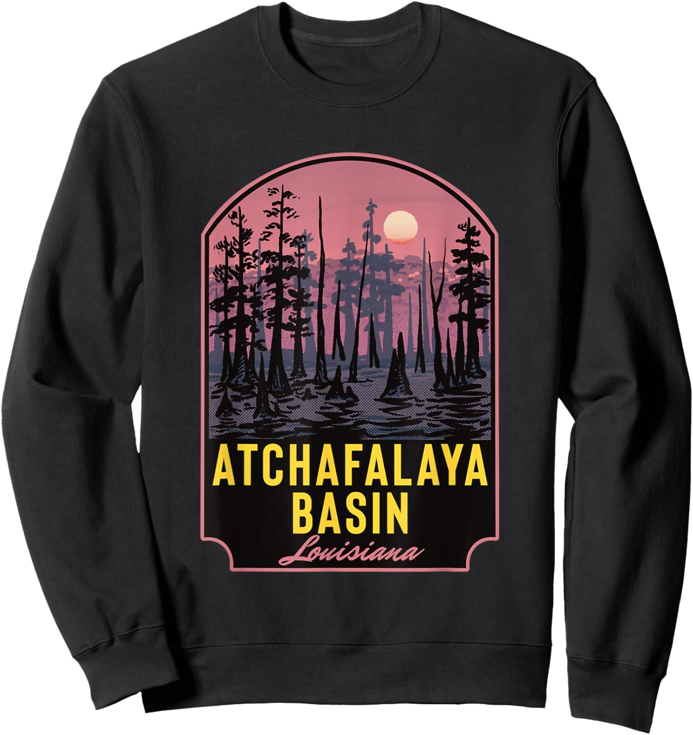 Atchafalaya Basin Louisiana Sweatshirt - Sweatshirt | Black