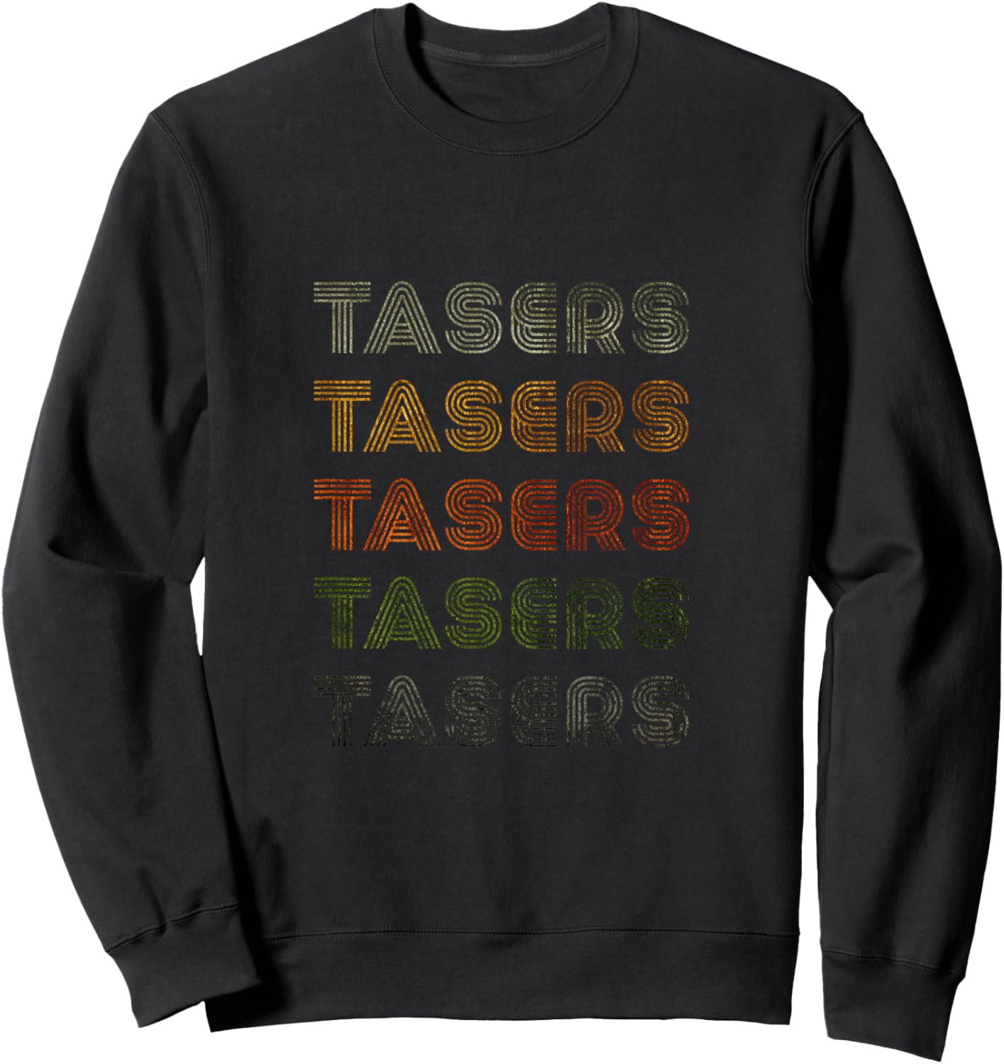 Love Heart Tasers Grunge Vintage Style Black Tasers Sweatshirt - Sweatshirt | Black