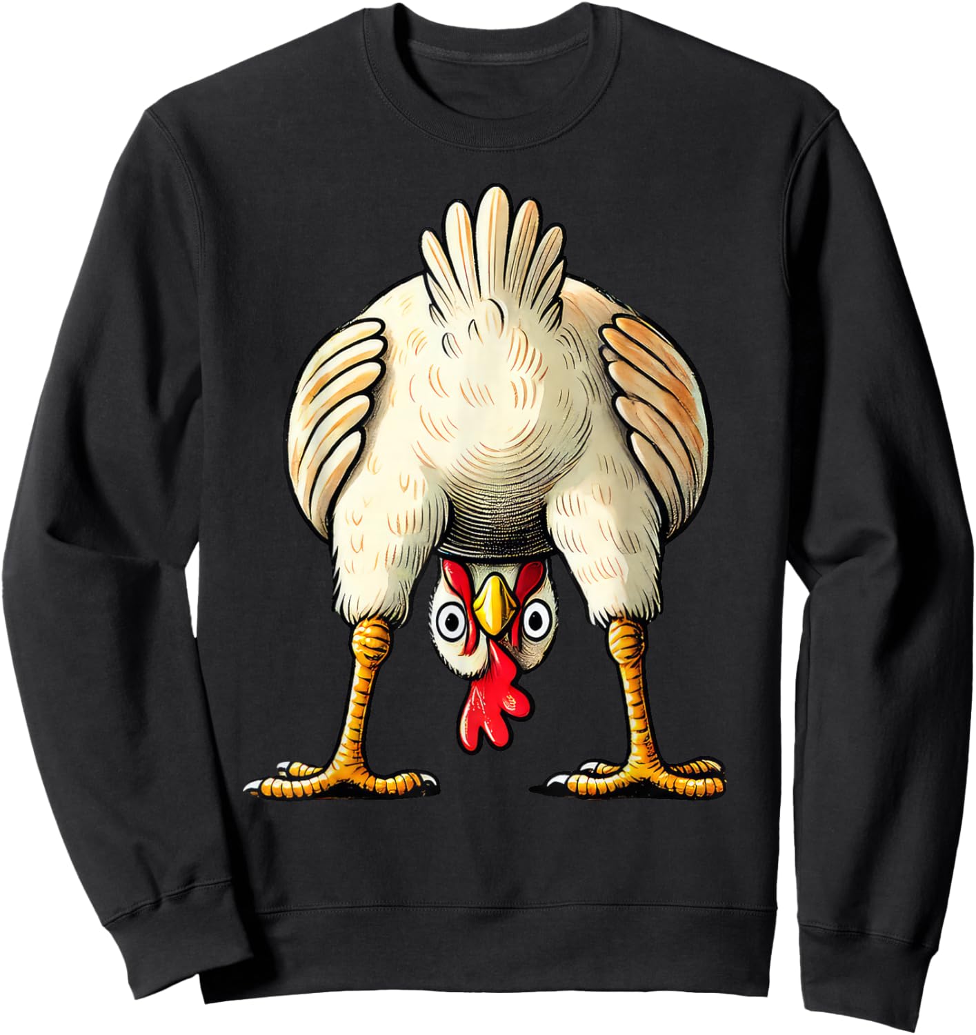 Funny Chicken Owner Hen Decoration Costume Outfit Funny Sweatshirt - Sweatshirt | Black
