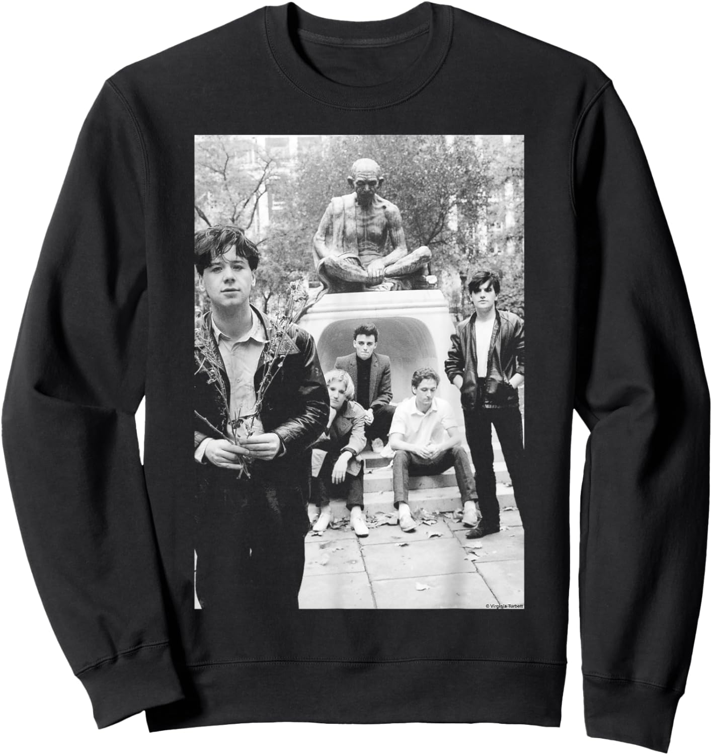 Simple Minds Band Shot By Virginia Turbett Sweatshirt - Sweatshirt | Black