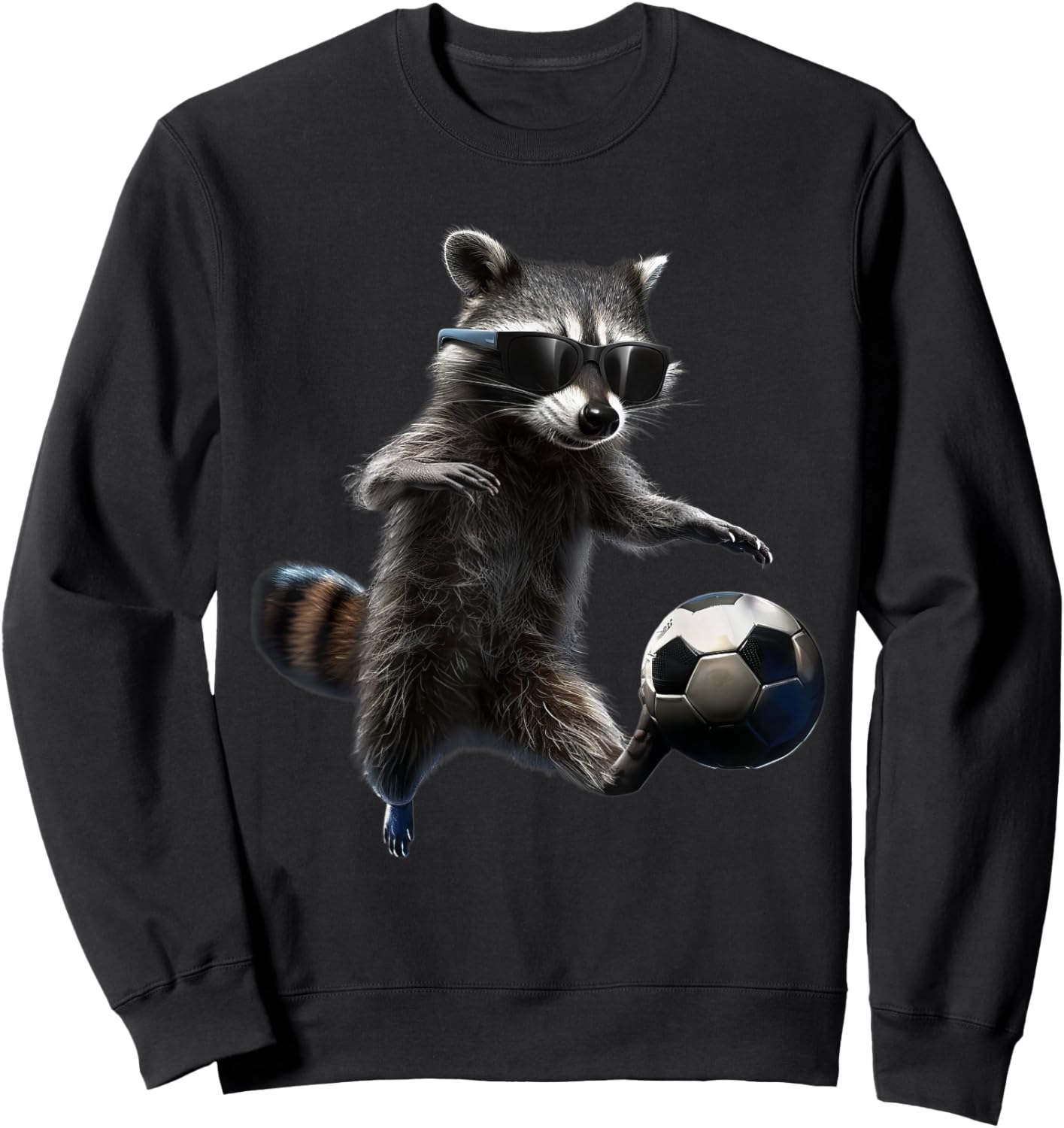 Raccoon Soccer Sweatshirt - Sweatshirt | Black