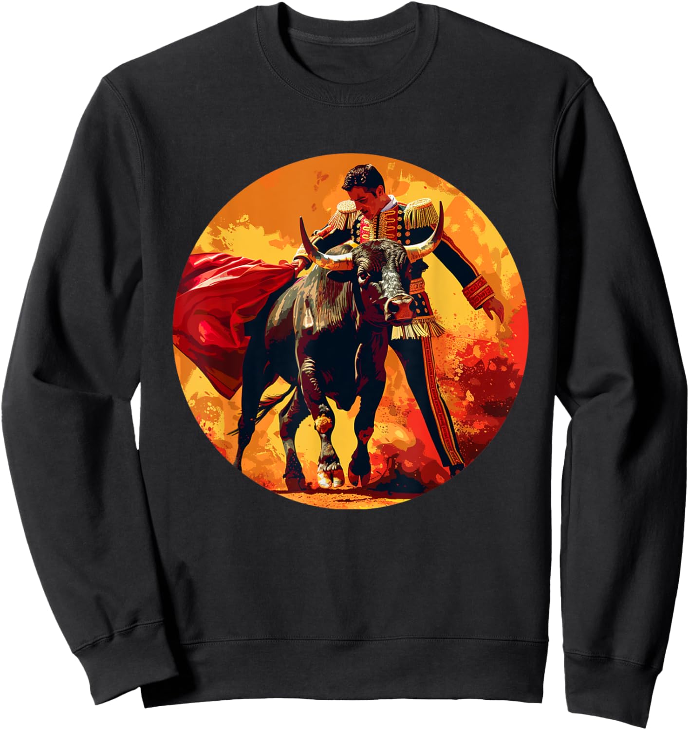 Beautiful Matador Costume for Bulls Fighting Lovers Sweatshirt - Sweatshirt | Black