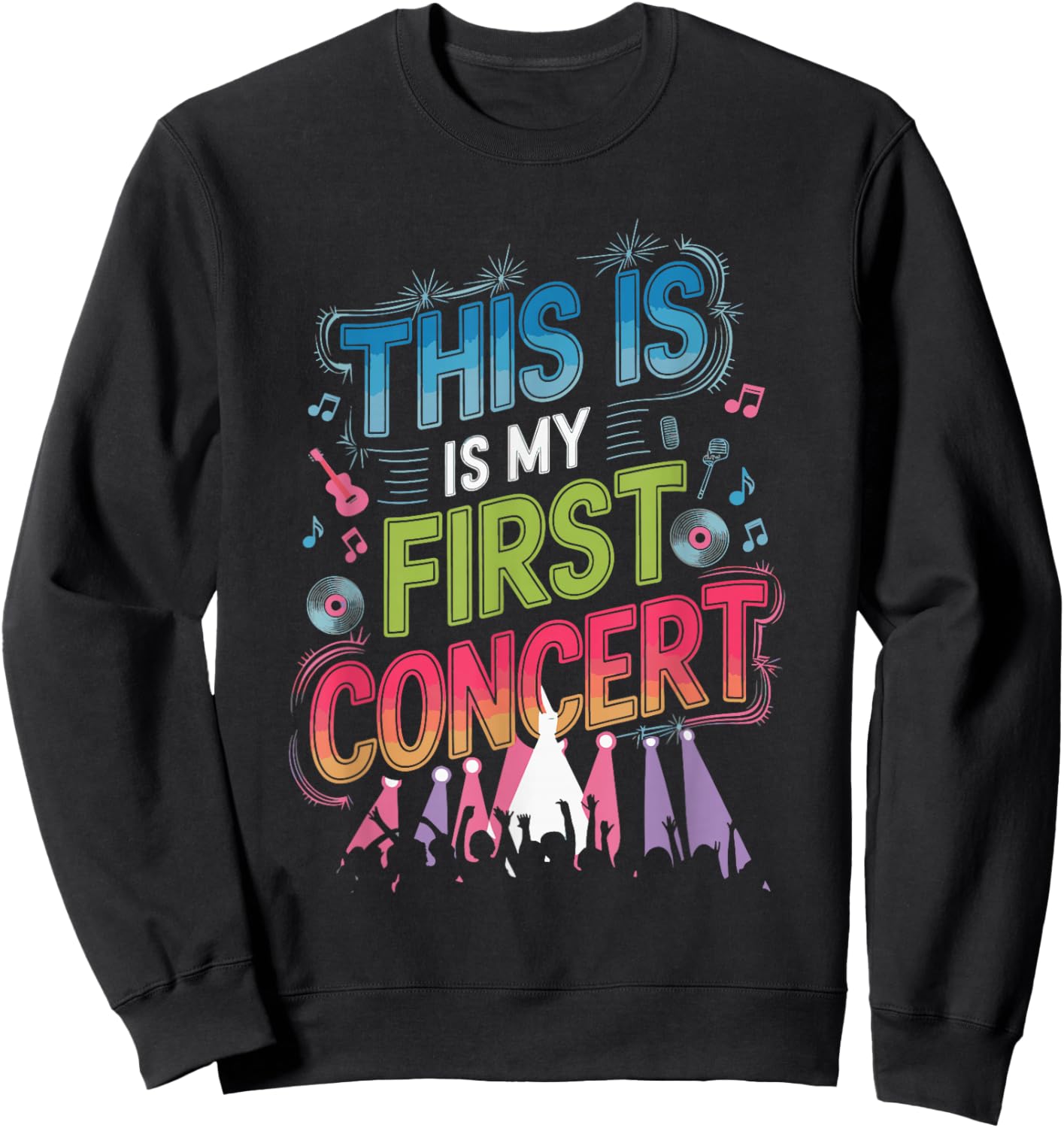 This Is My First Concert Sweatshirt - Sweatshirt | Black