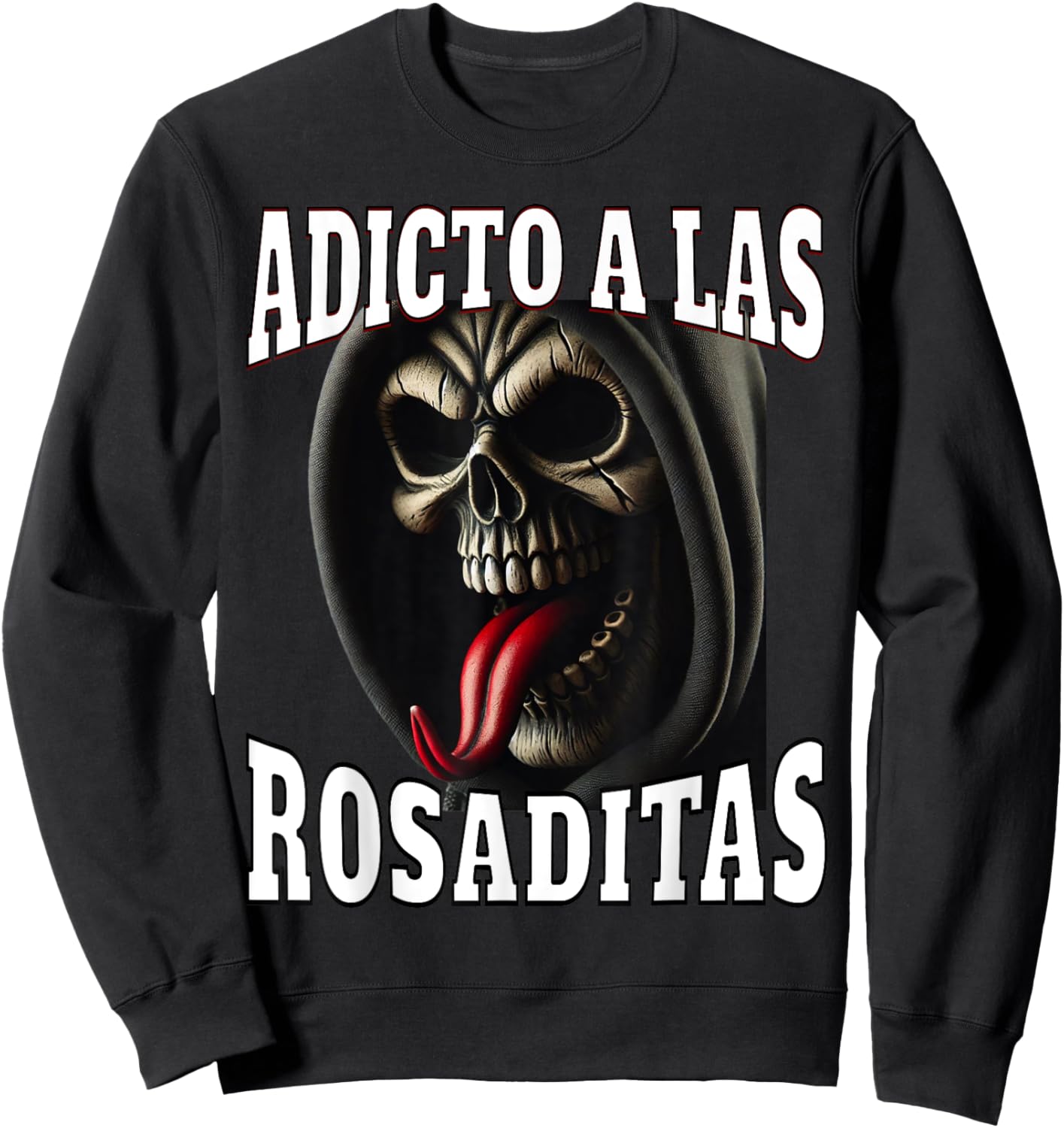 Adicto a las rosaditas Sweatshirt - Sweatshirt | Black