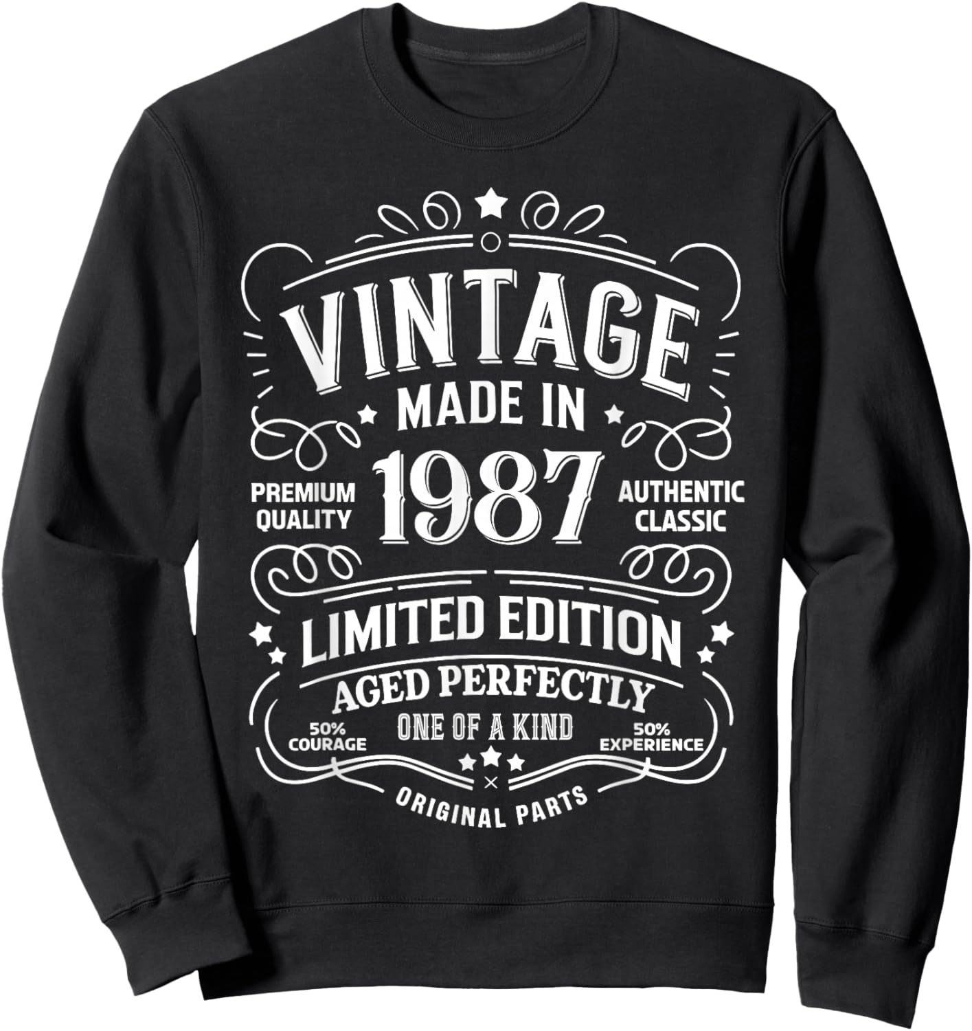 38th Birthday 1987 Birthday Gifts Women Sweatshirt - Sweatshirt | Black