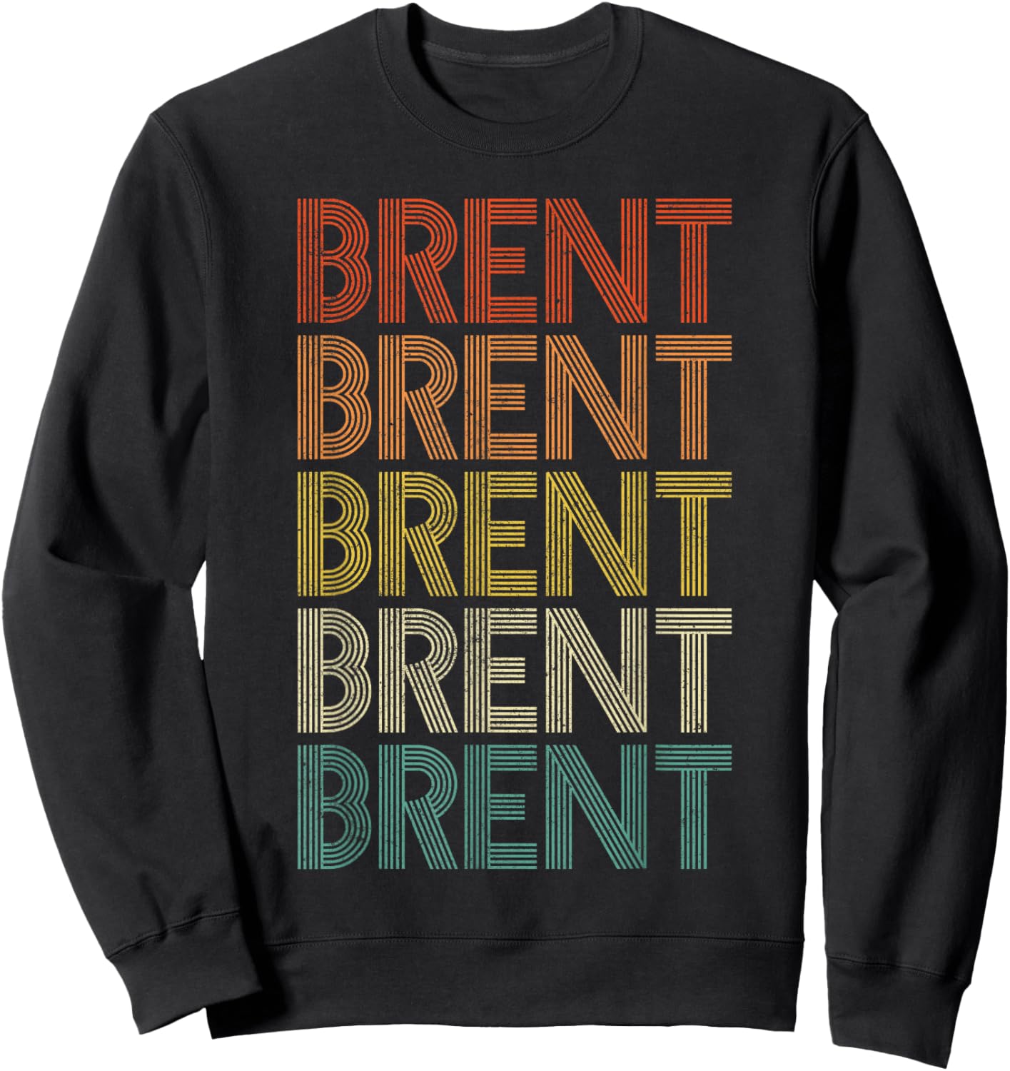 Brent Vintage Retro Sweatshirt - Sweatshirt | Black