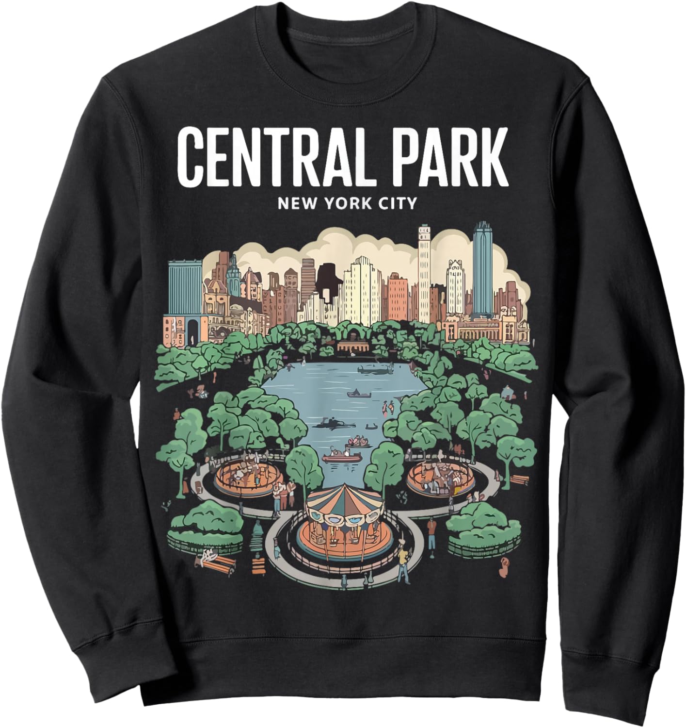 New York Central Park Sweatshirt - Sweatshirt | Black