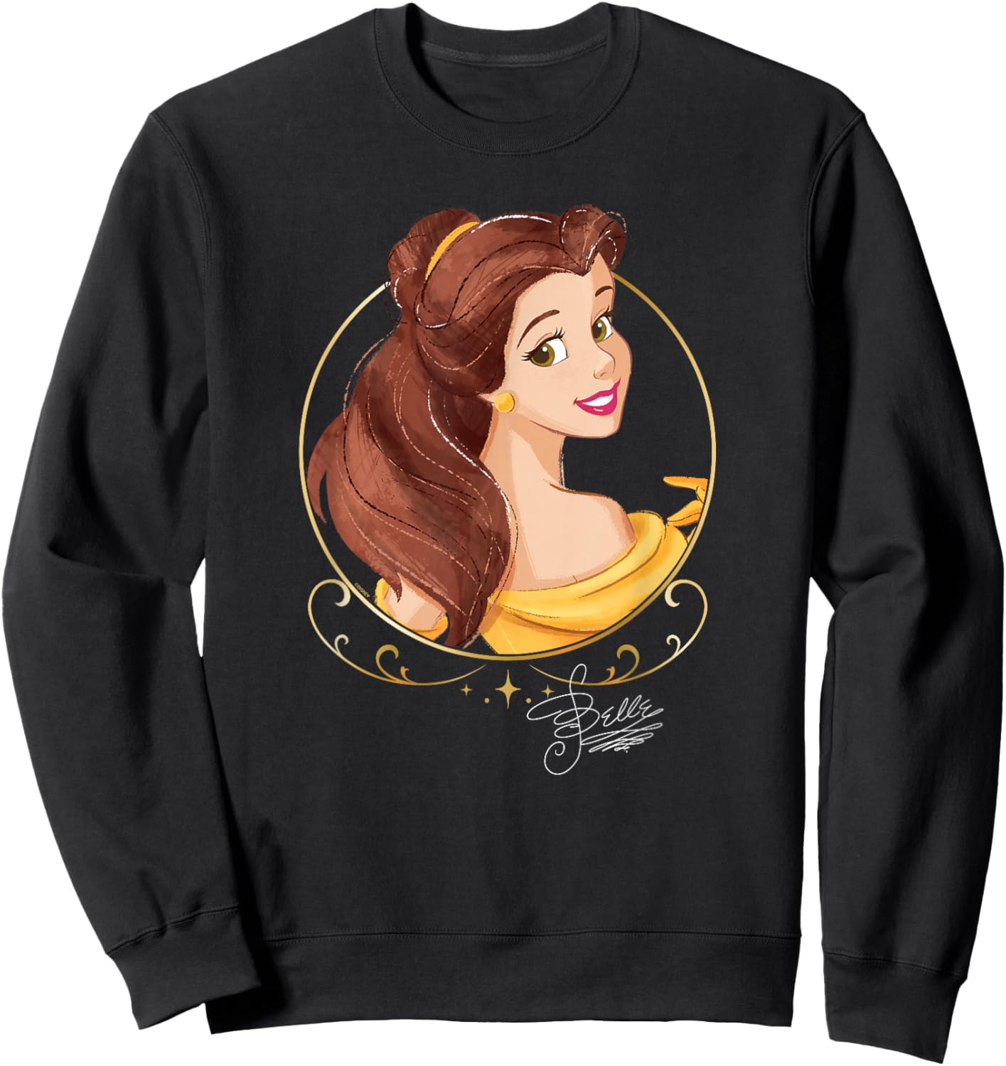 Disney Princess Royalty Group Matching Belle 2-Sided Sweatshirt - Sweatshirt | Black