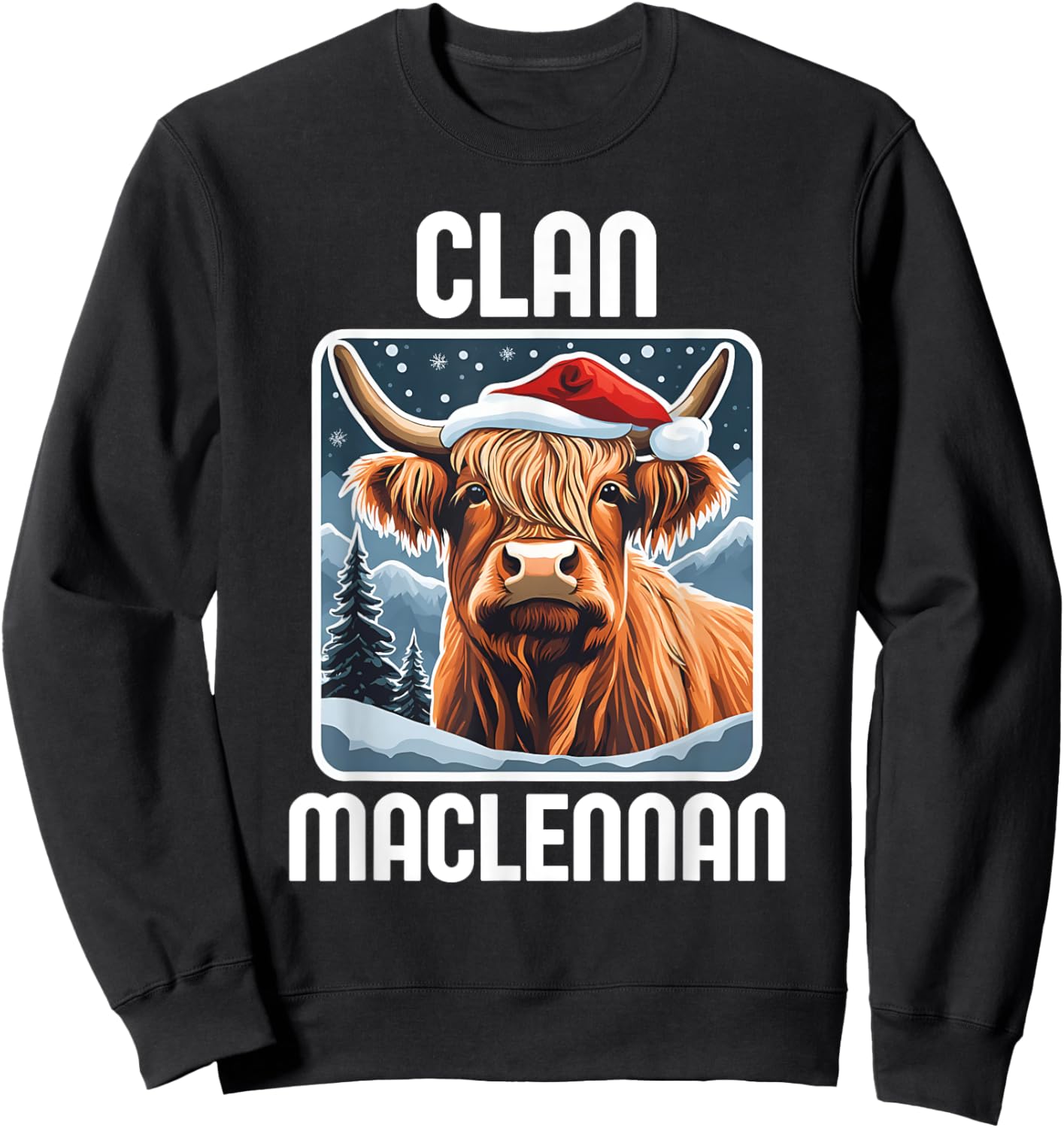 MacLennan Clan Christmas Holidays Scottish Family Name Party Sweatshirt - Sweatshirt | Black