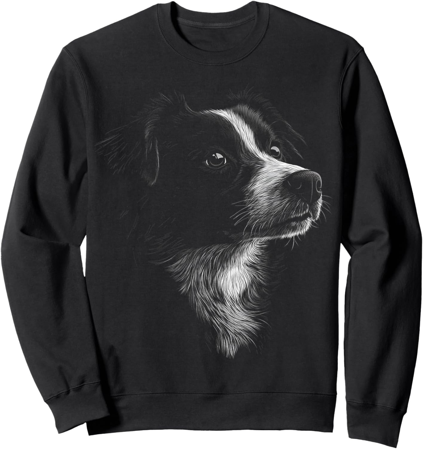 Australian Shepherd Dog Motif Pet Australian Shepherd Women Kids Sweatshirt - Sweatshirt | Black