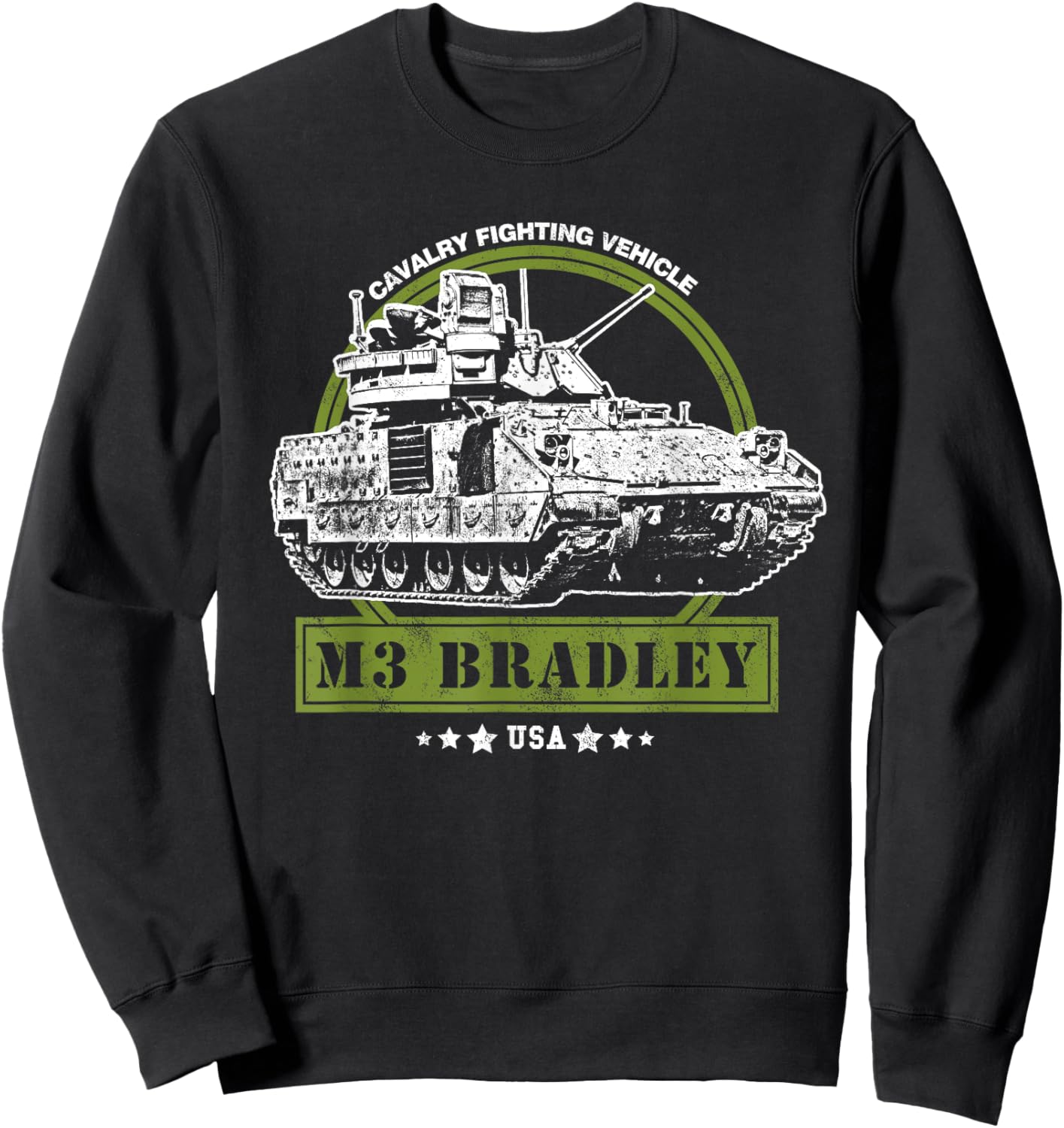 M3 Bradley Cavalry Fighting Vehicle Sweatshirt - Sweatshirt | Black
