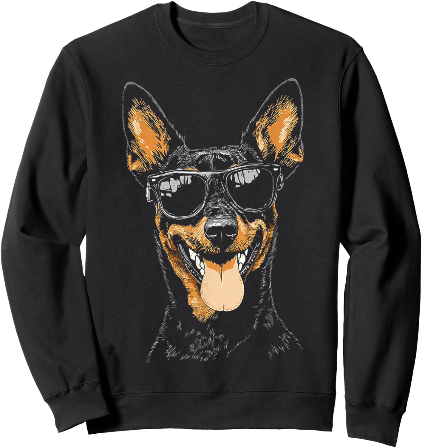 Australian Kelpie Dog Pet Art Sunglasses Australian Kelpie Women Kids Sweatshirt - Sweatshirt | Black