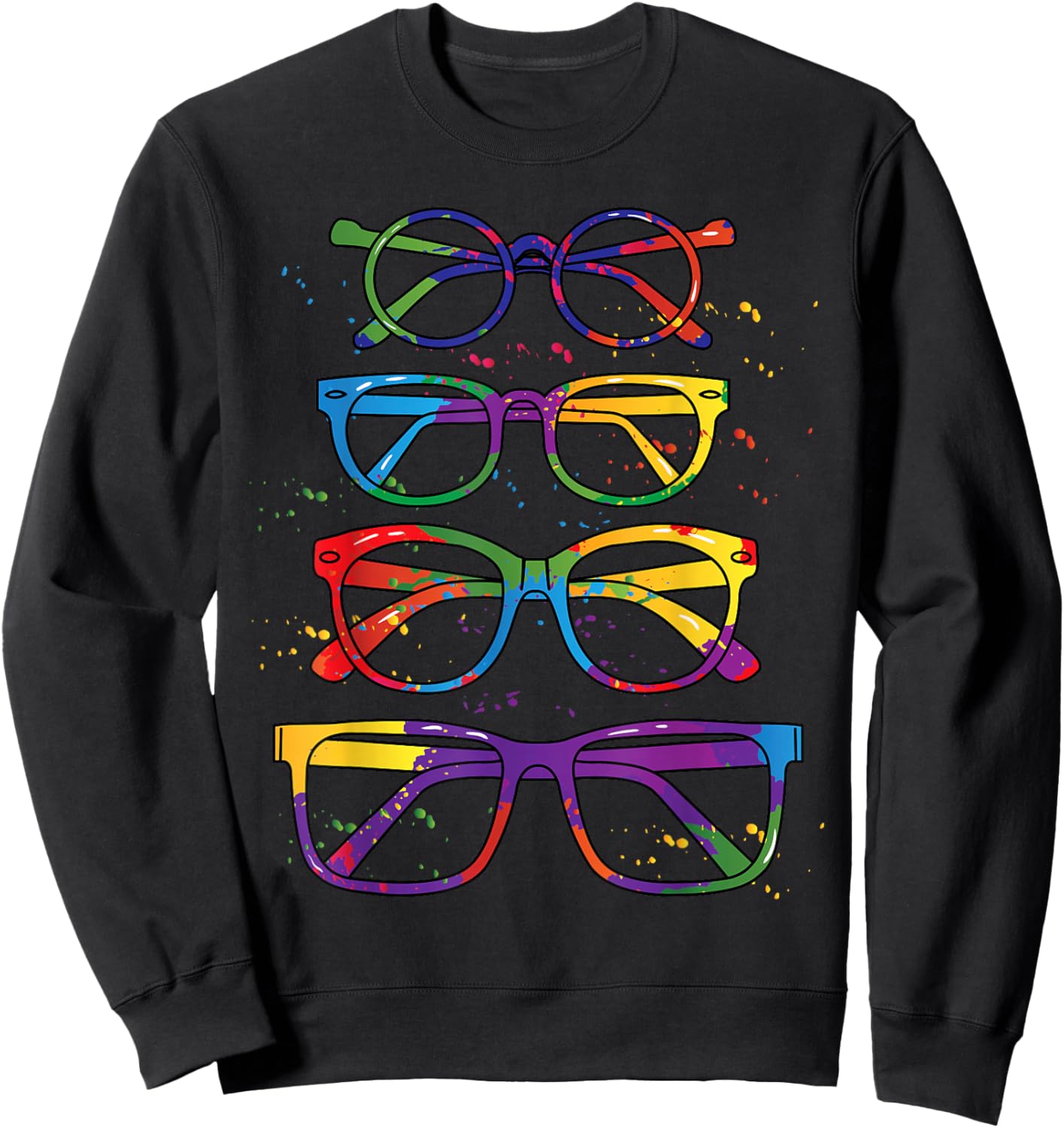 Glasses Optician Optometrist Gift Ophthalmology Sweatshirt - Sweatshirt | Black