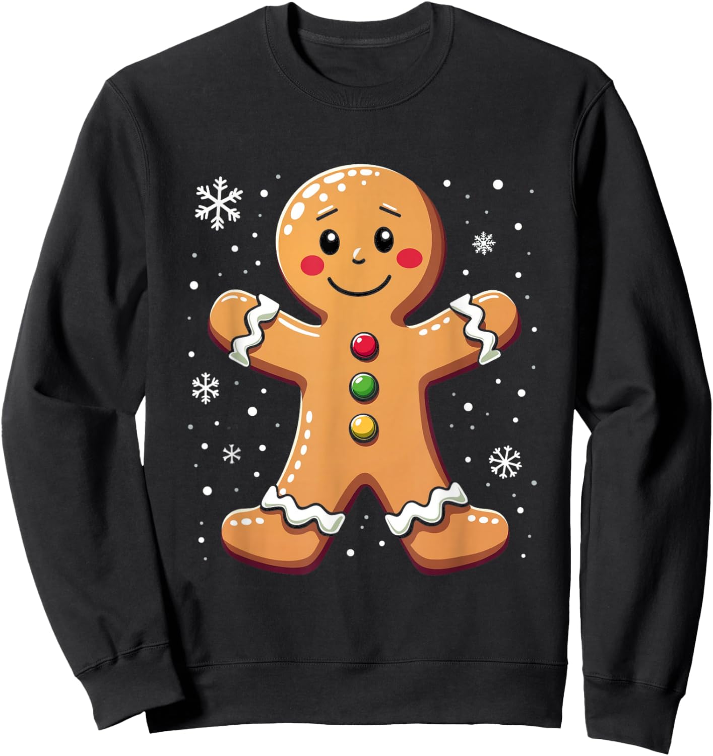 Gingerbread Character Sweatshirt - Sweatshirt | Black