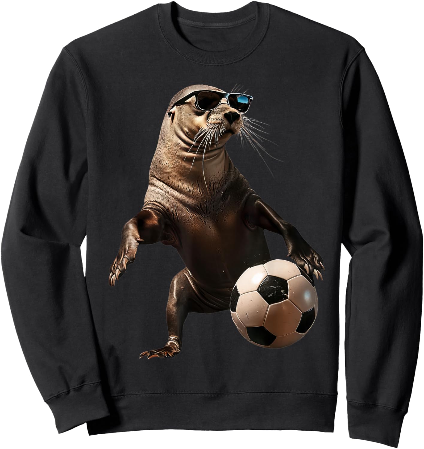 Sea Lion Soccer Sweatshirt - Sweatshirt | Black